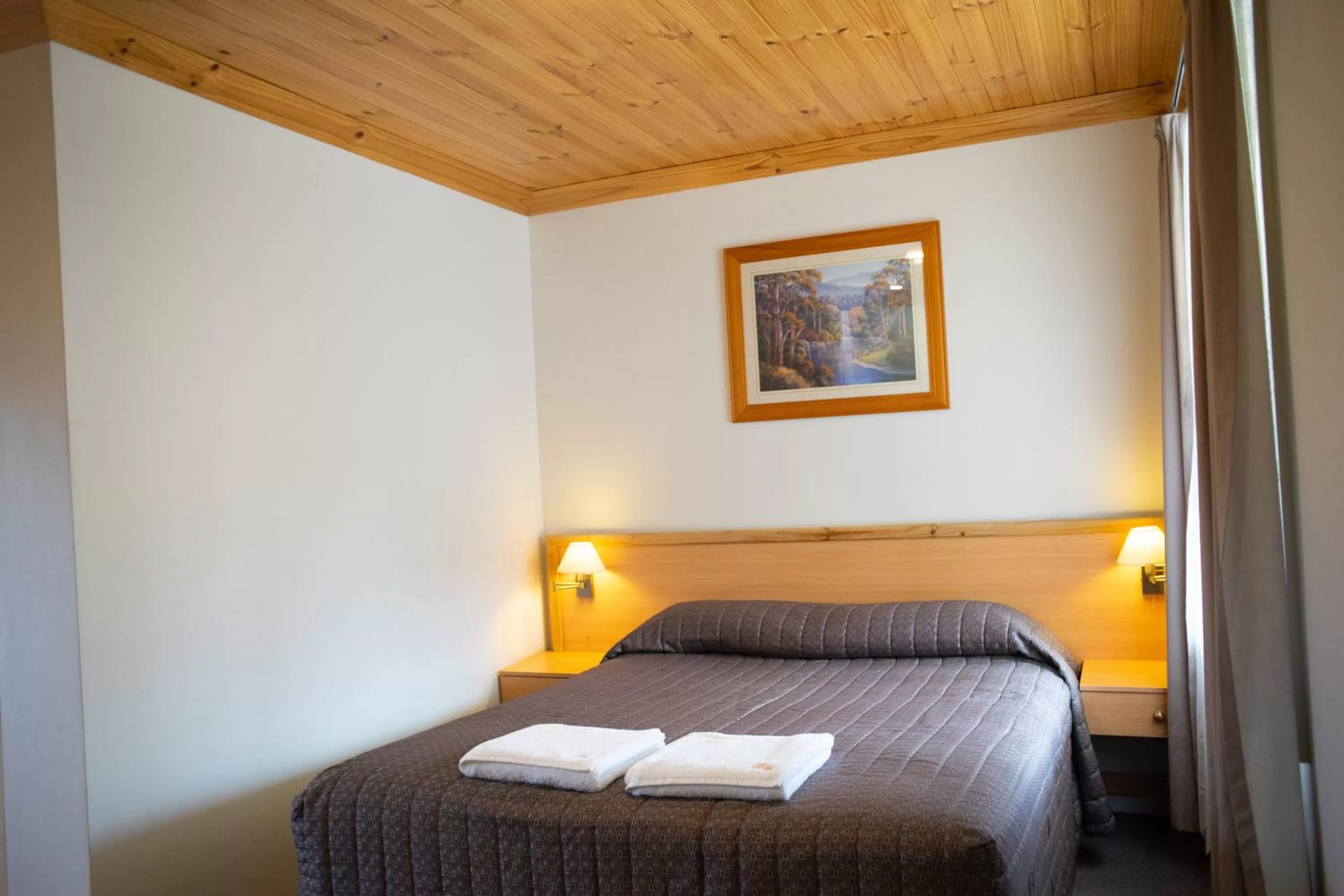 Bed in Black Gold Motel