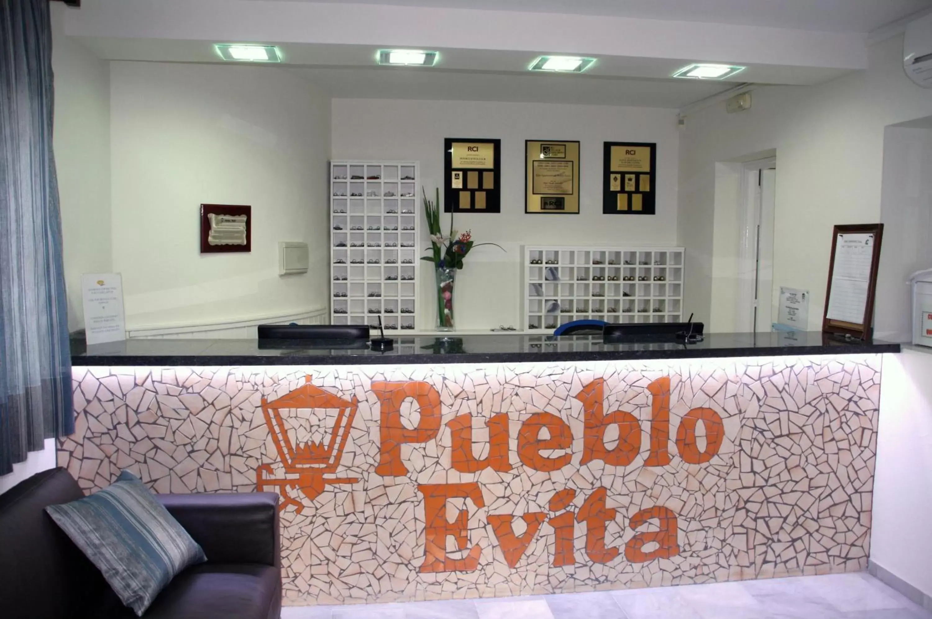 Lobby or reception in Pueblo Evita