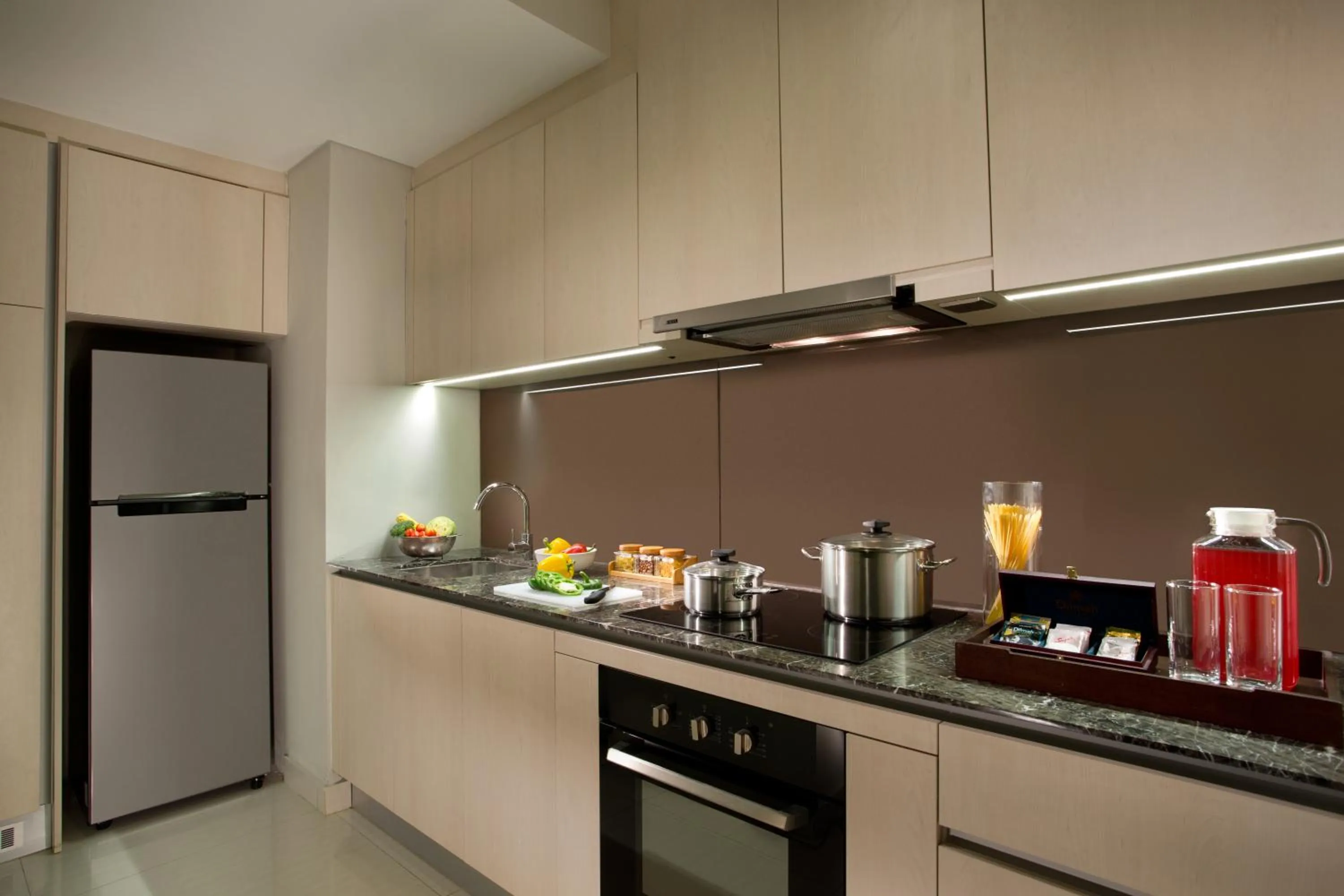 Kitchen or kitchenette in Ascott Waterplace Surabaya