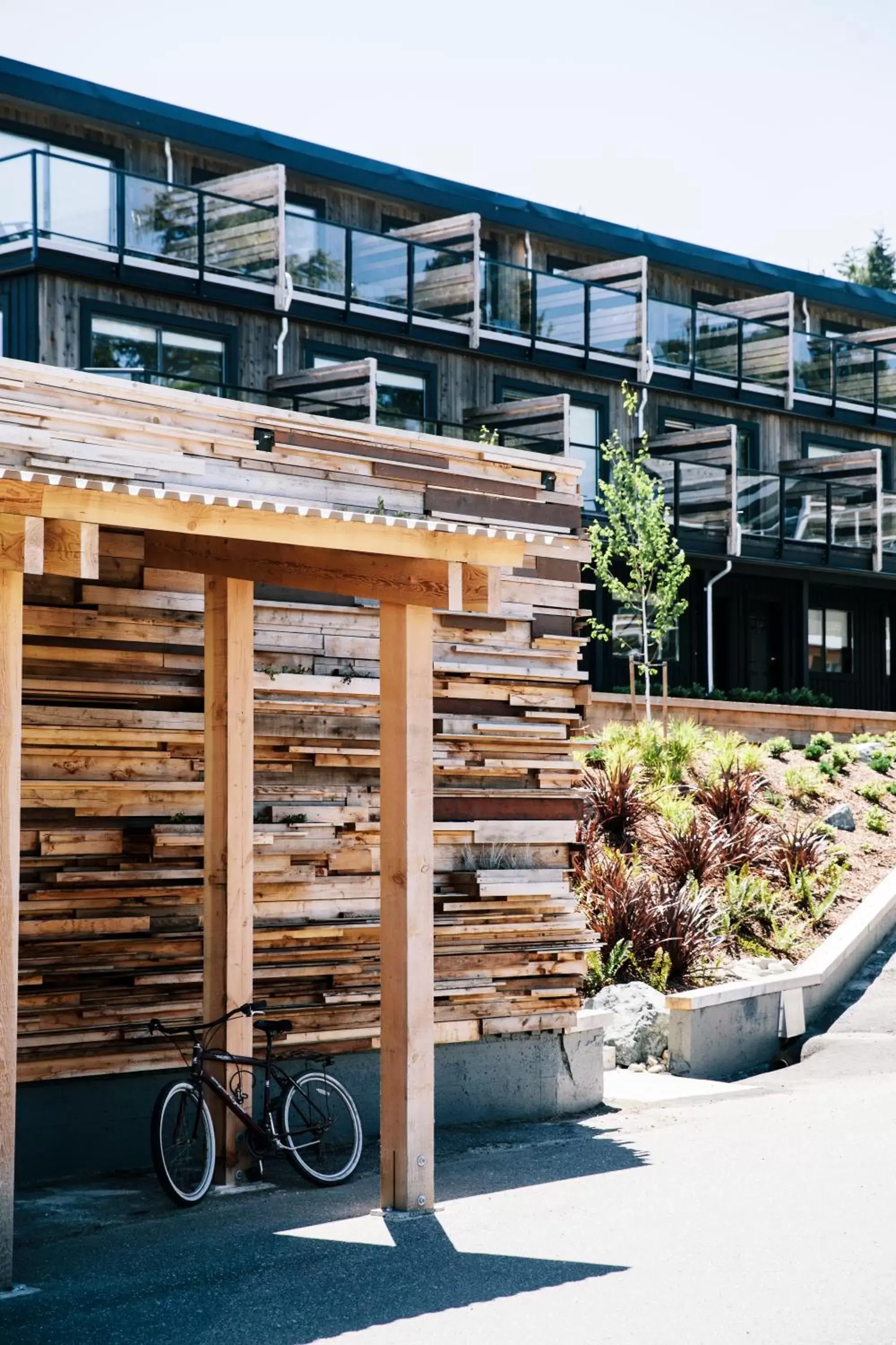 Facade/entrance, Property Building in Tofino Resort + Marina