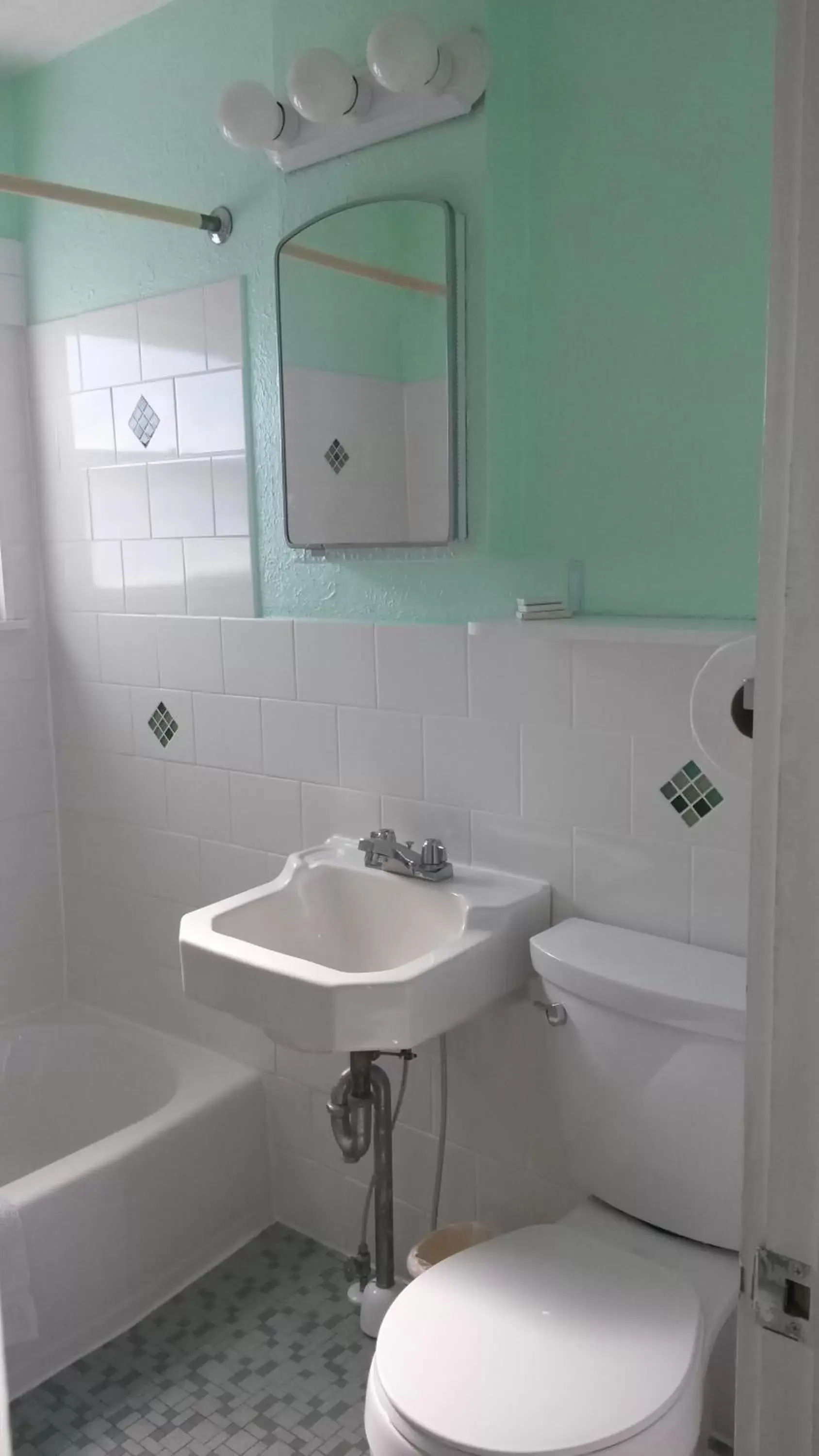 Toilet, Bathroom in Blue Water Motel