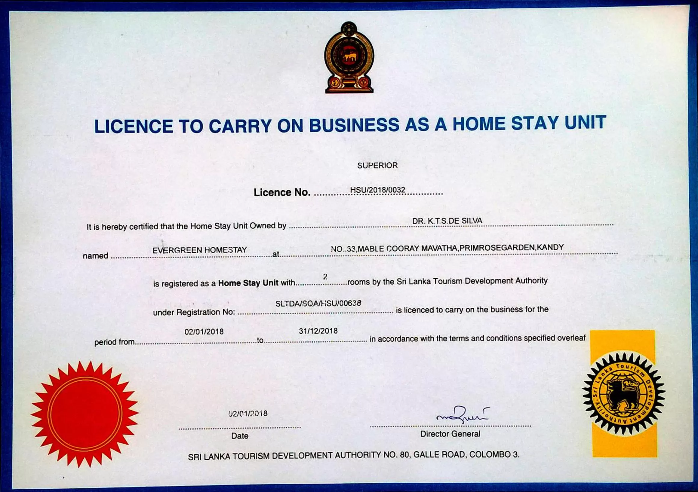 Certificate/Award in Evergreen