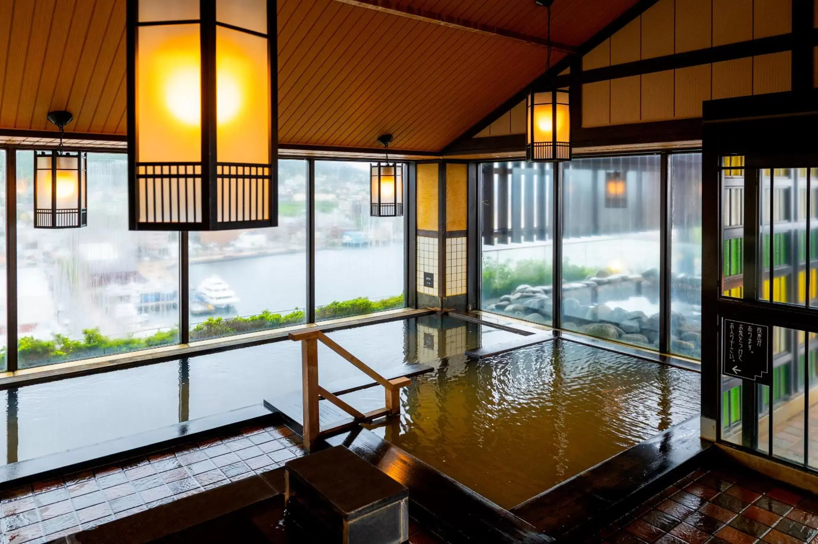 Hot Spring Bath in La Vista Hakodate Bay