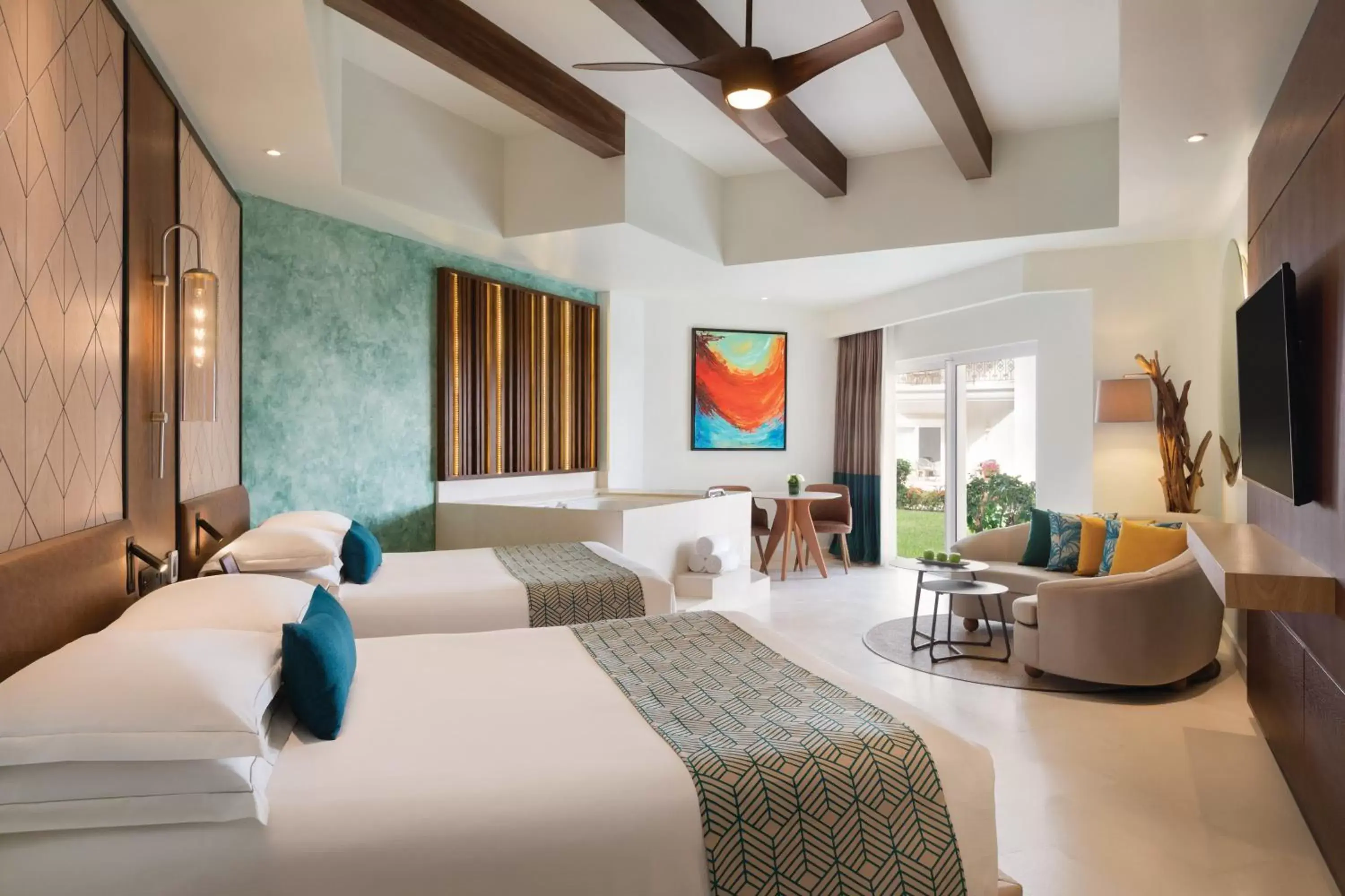 Bedroom in Hilton Playa del Carmen, an All-Inclusive Adult Only Resort