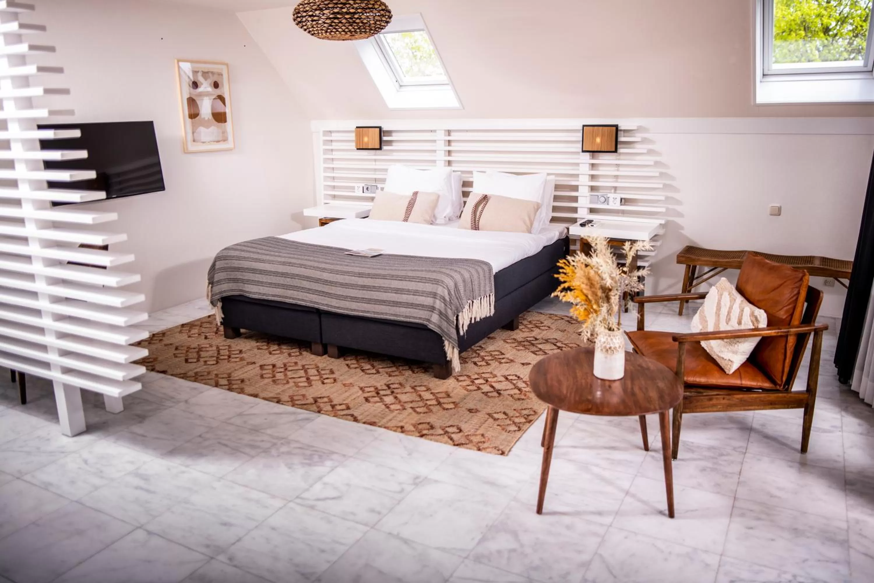 Bed in Nobel Hotel Ameland