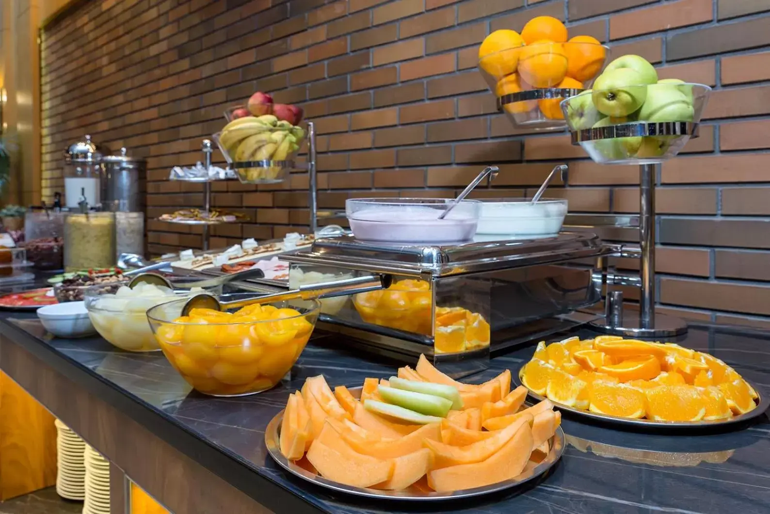 Buffet breakfast, Food in Marmara Hotel Budapest
