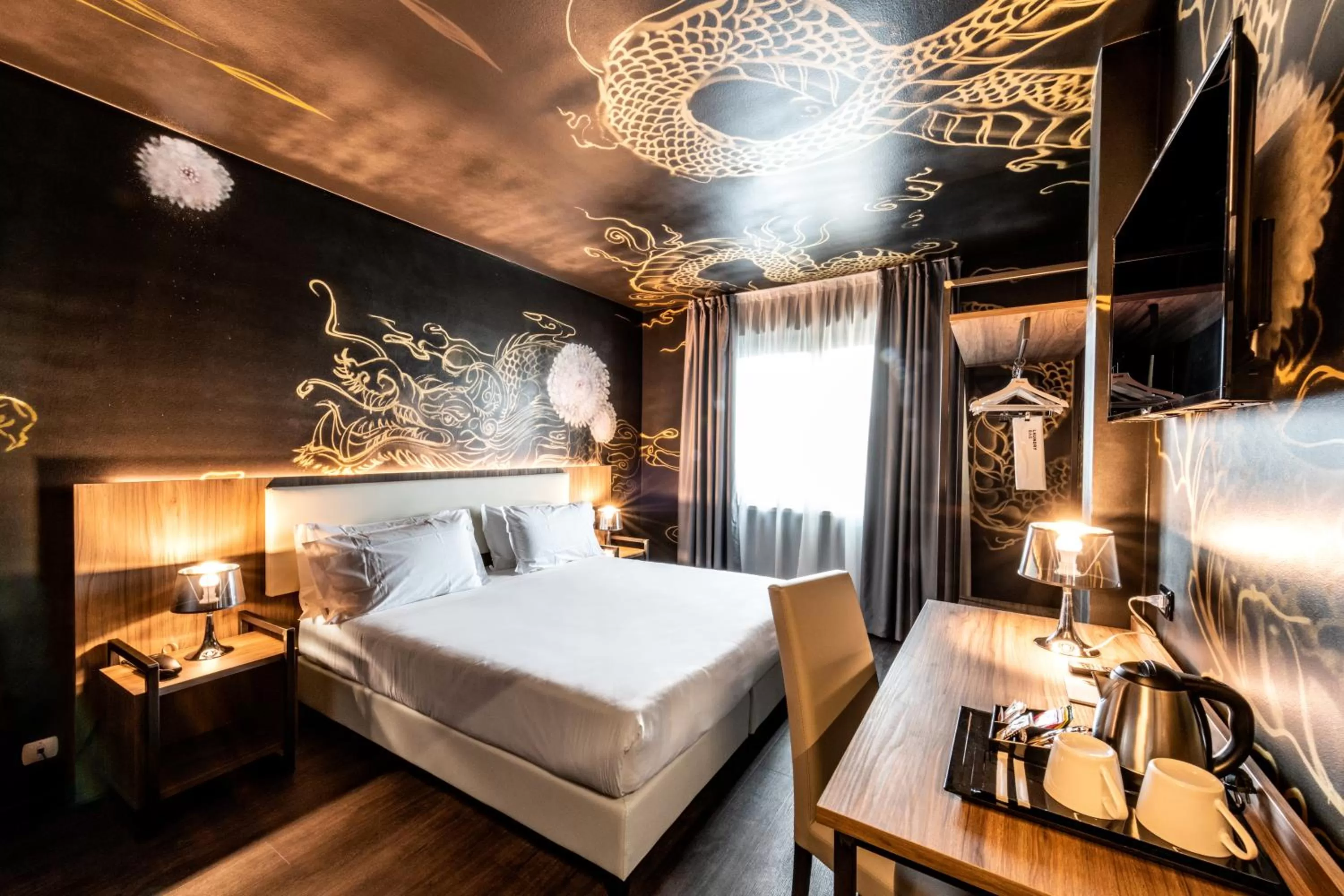 Bed in Muraless Art Hotel - WorldHotels Crafted