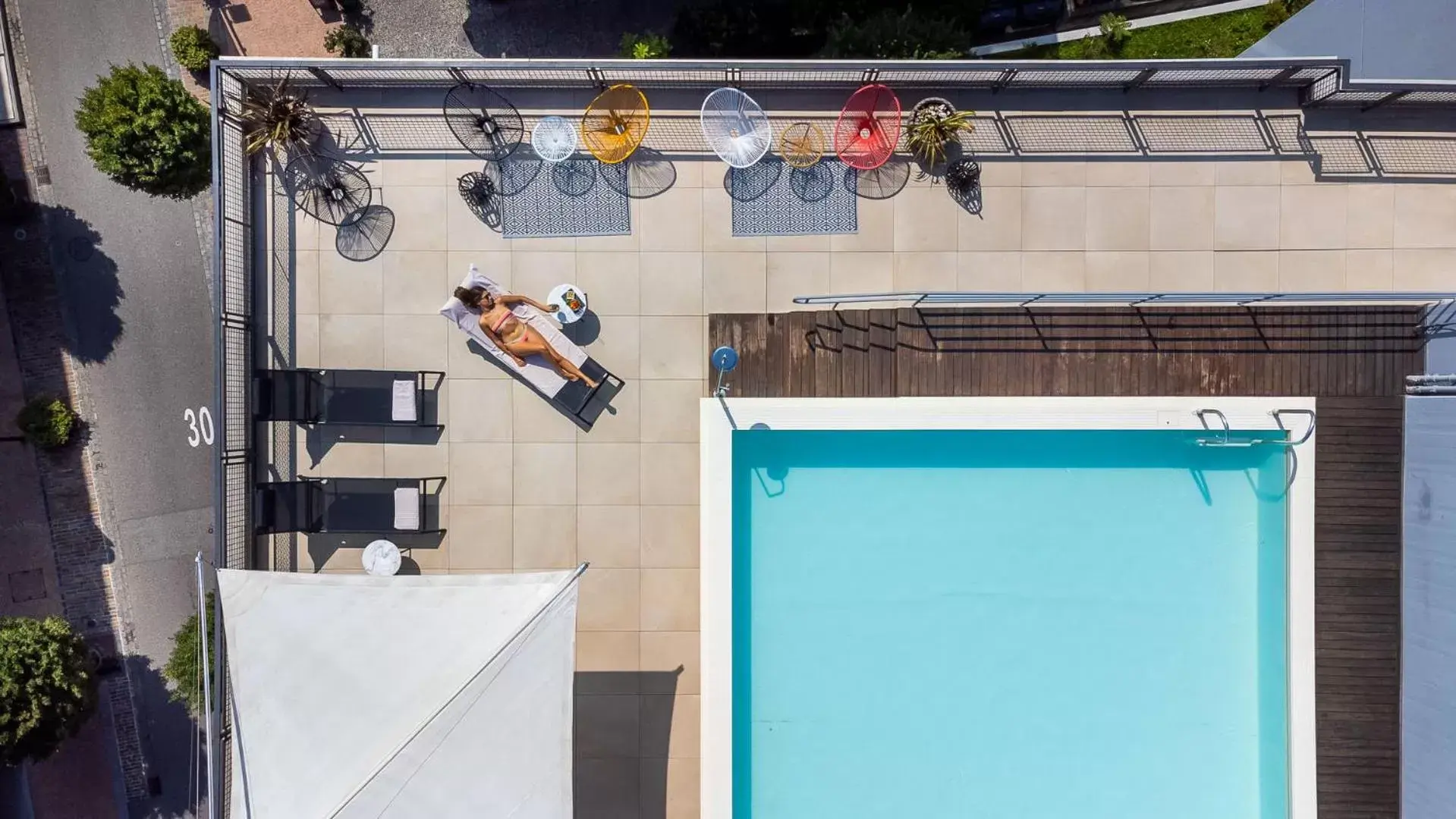 Swimming pool, Pool View in Hotel Admiral Lugano