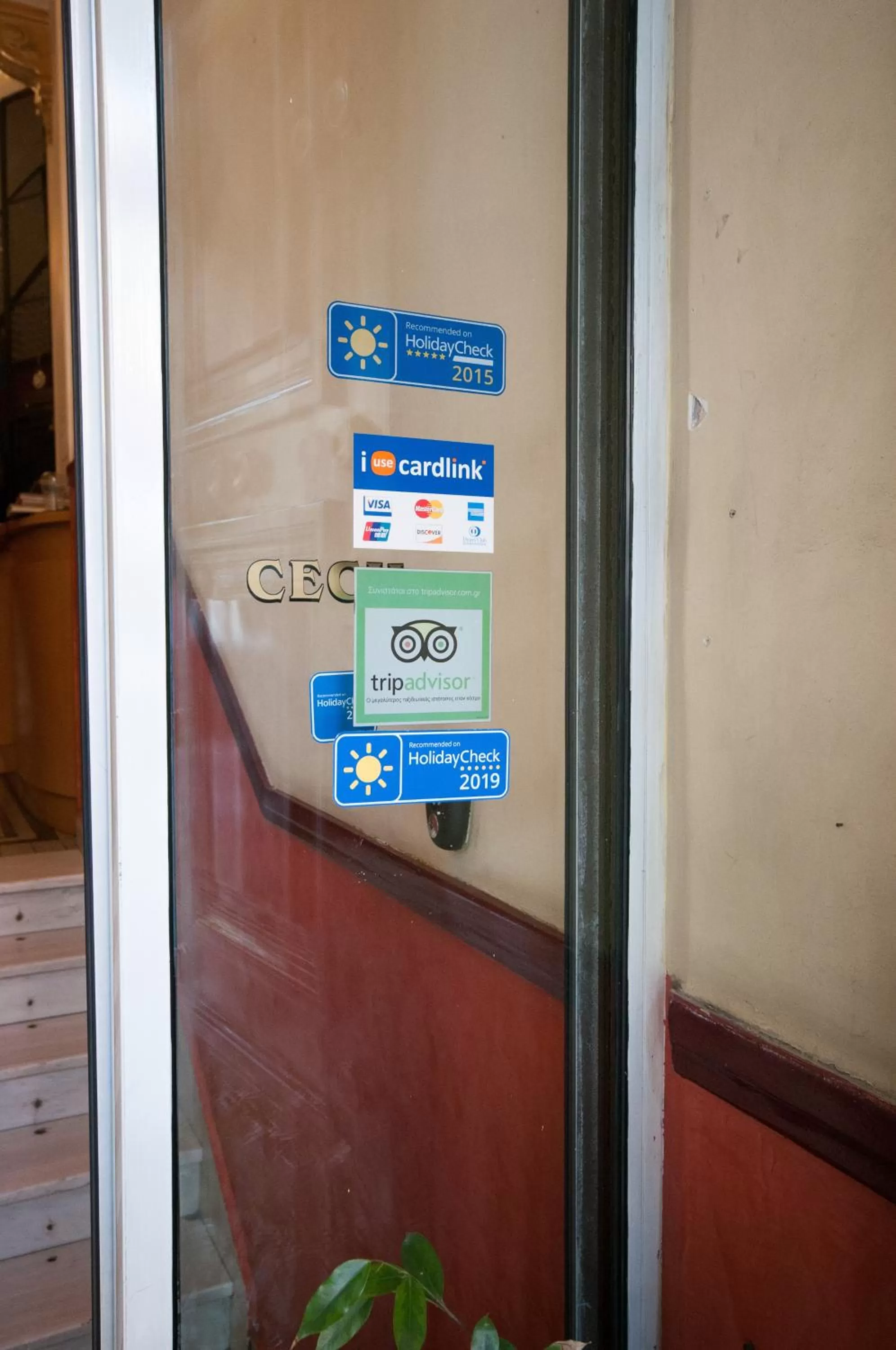 Logo/Certificate/Sign in Cecil Hotel