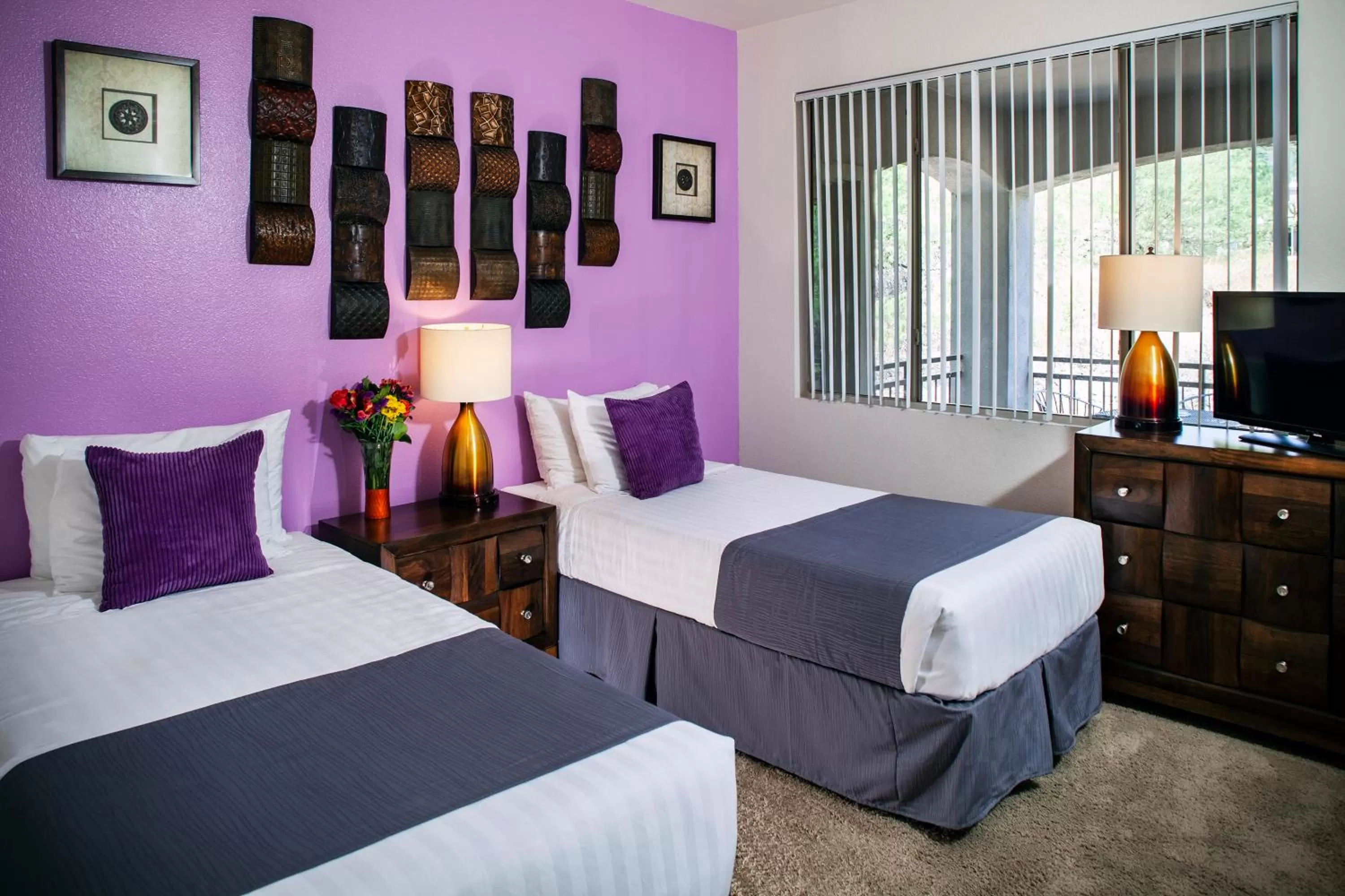 Bedroom, Bed in Luxury Condos by Meridian CondoResorts- Scottsdale