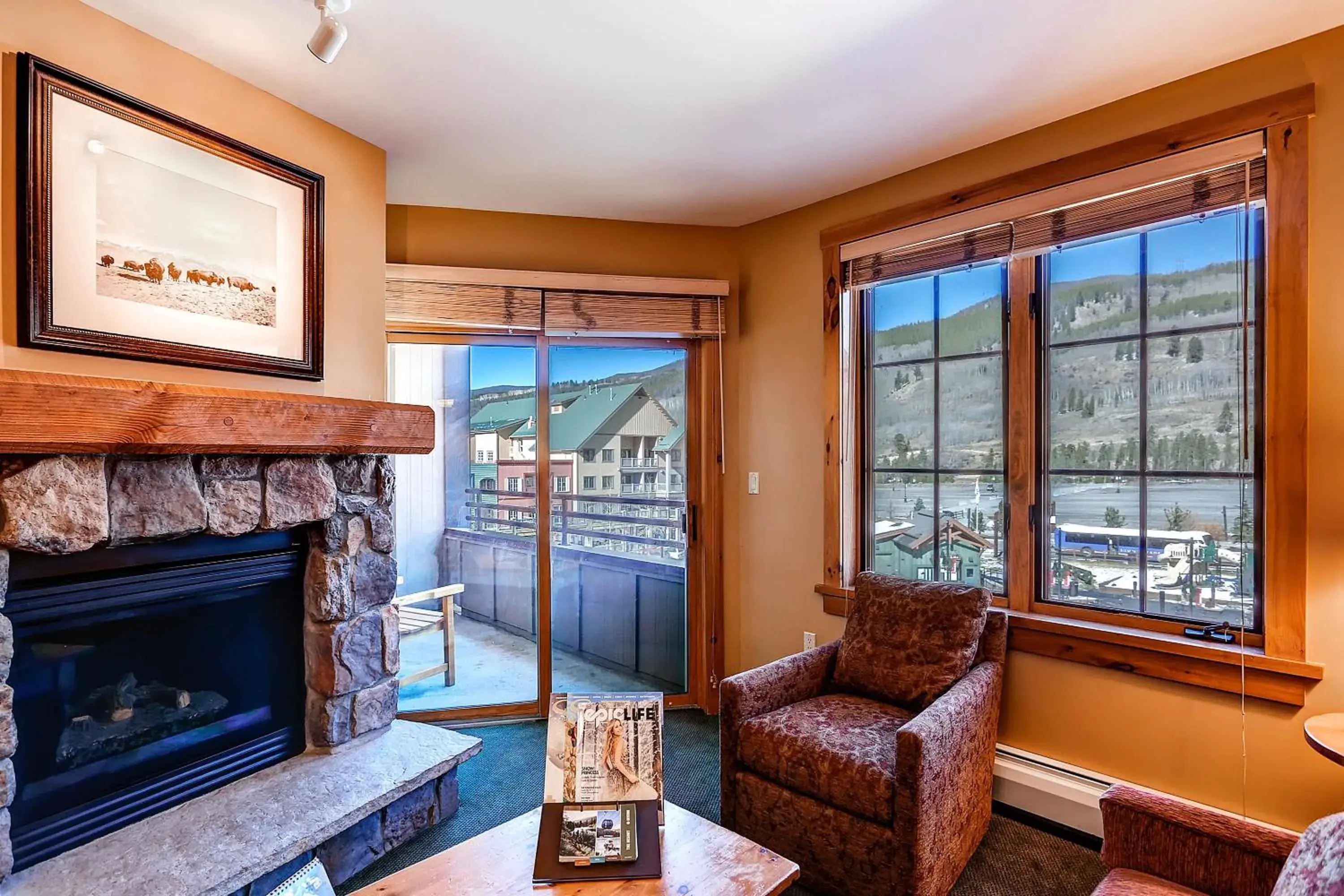 Living room in River Run Village by Keystone Resort