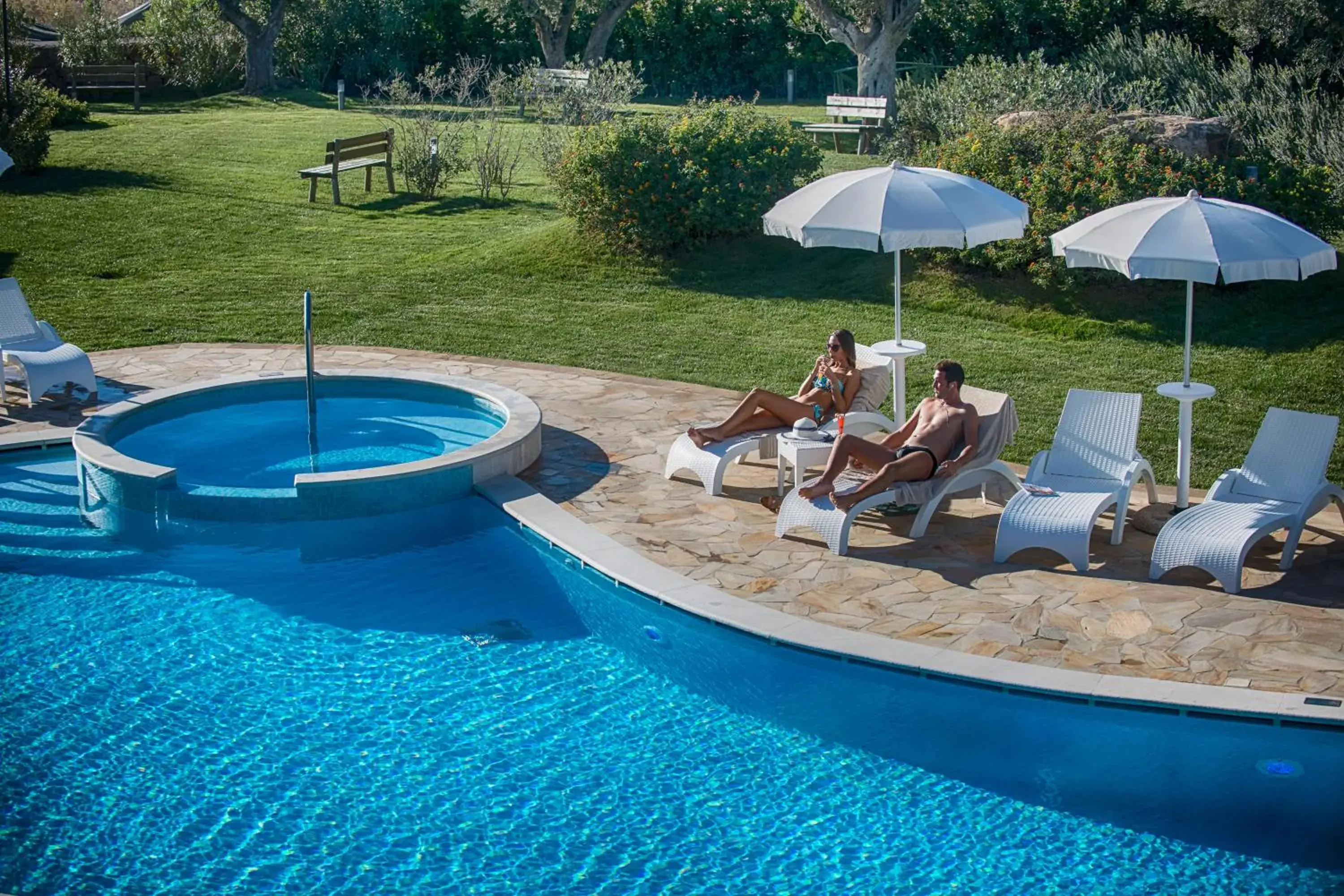 People, Swimming Pool in Lu' Hotel Carbonia