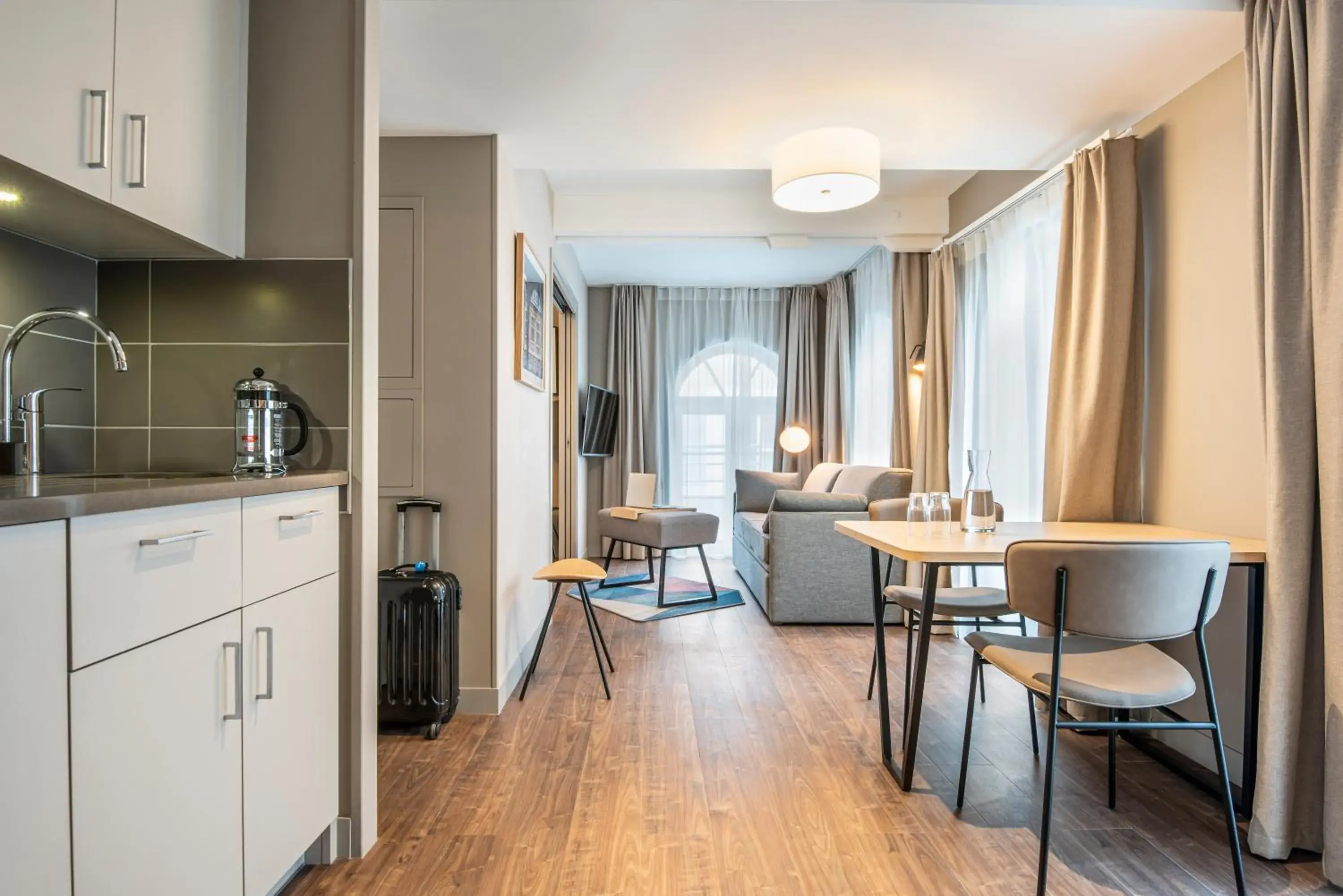 Kitchen or kitchenette, Kitchen/Kitchenette in Aparthotel Adagio Lille Centre Grand Place