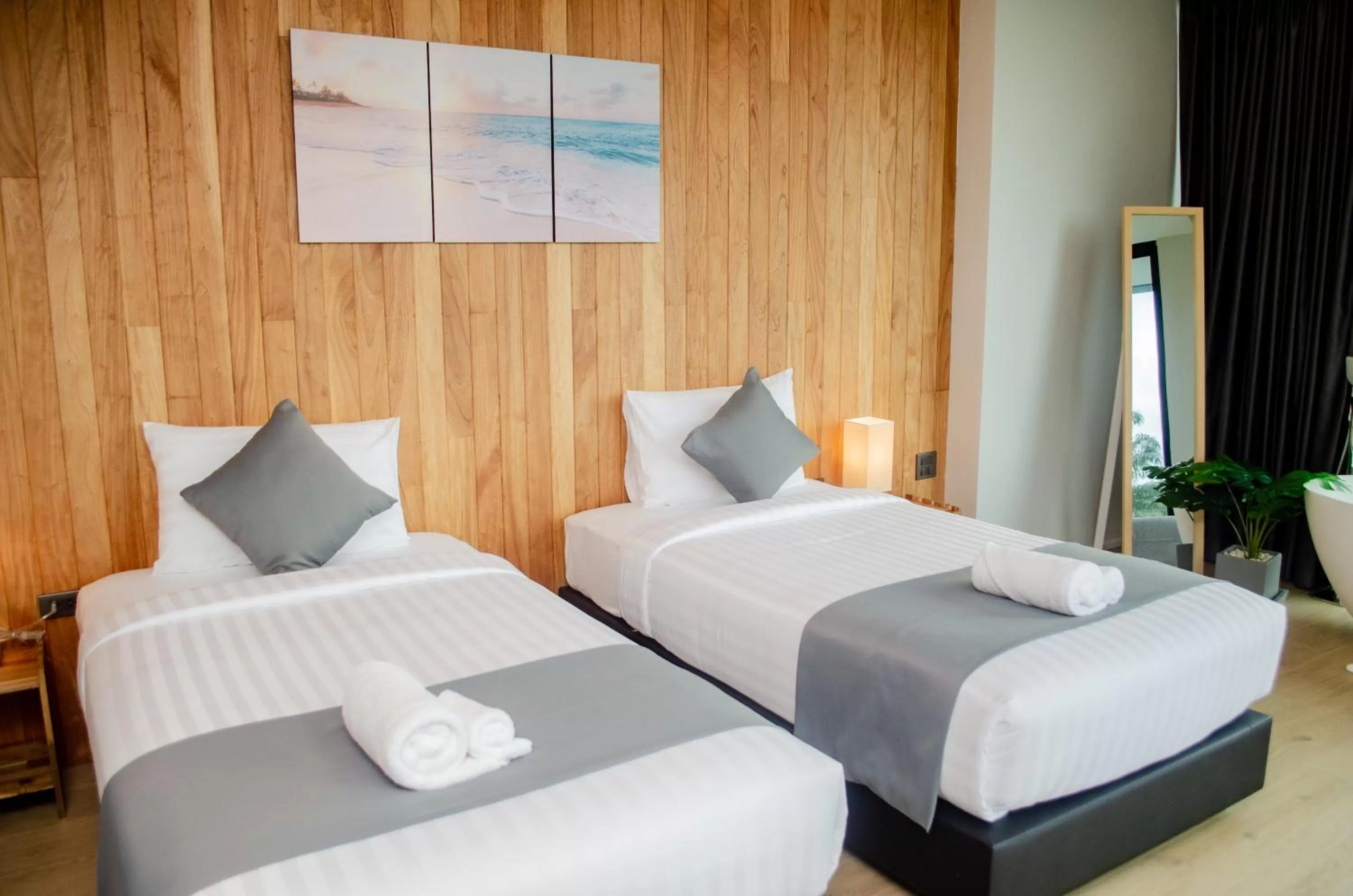 Bed in Ao Luek Panoramic Pool-SHA Plus