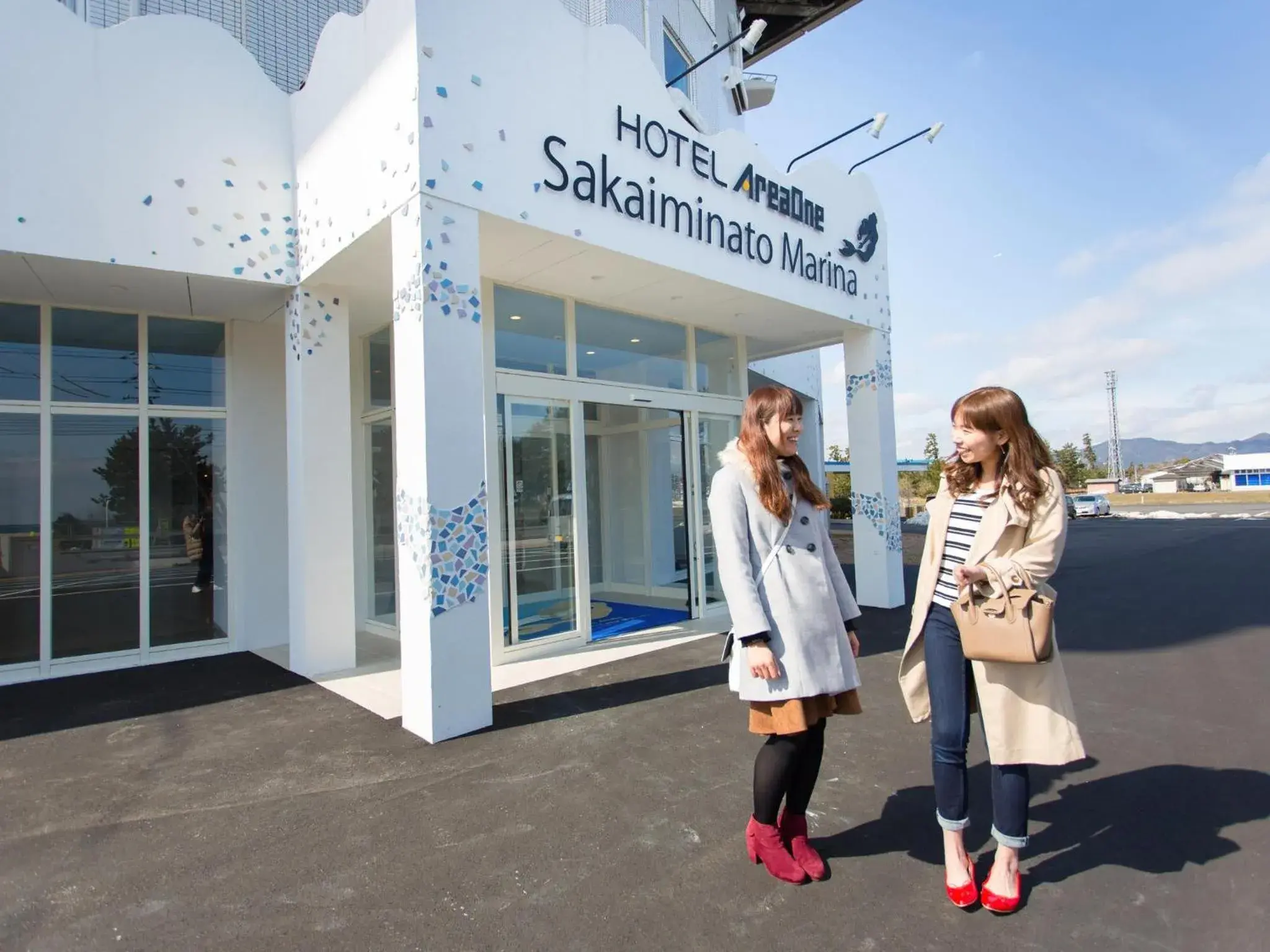 Facade/entrance in Hotel AreaOne Sakaiminato Marina