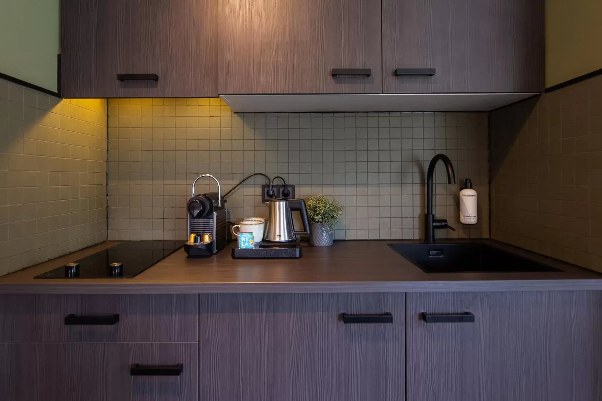 Kitchen or kitchenette, Kitchen/Kitchenette in Hotel Parkzicht Eindhoven