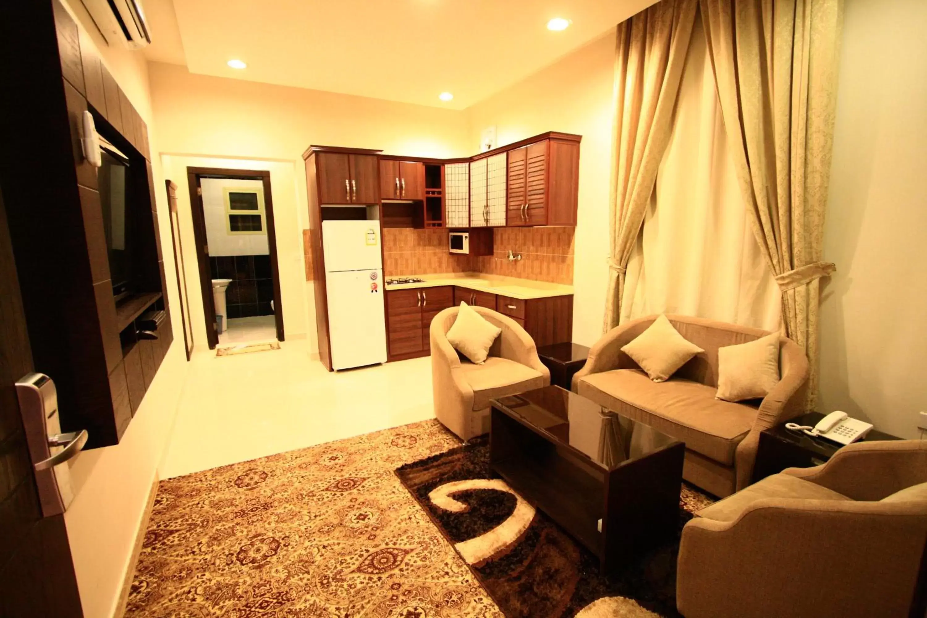 Living room, Seating Area in Rest Night Hotel Suites- - AL Nafal
