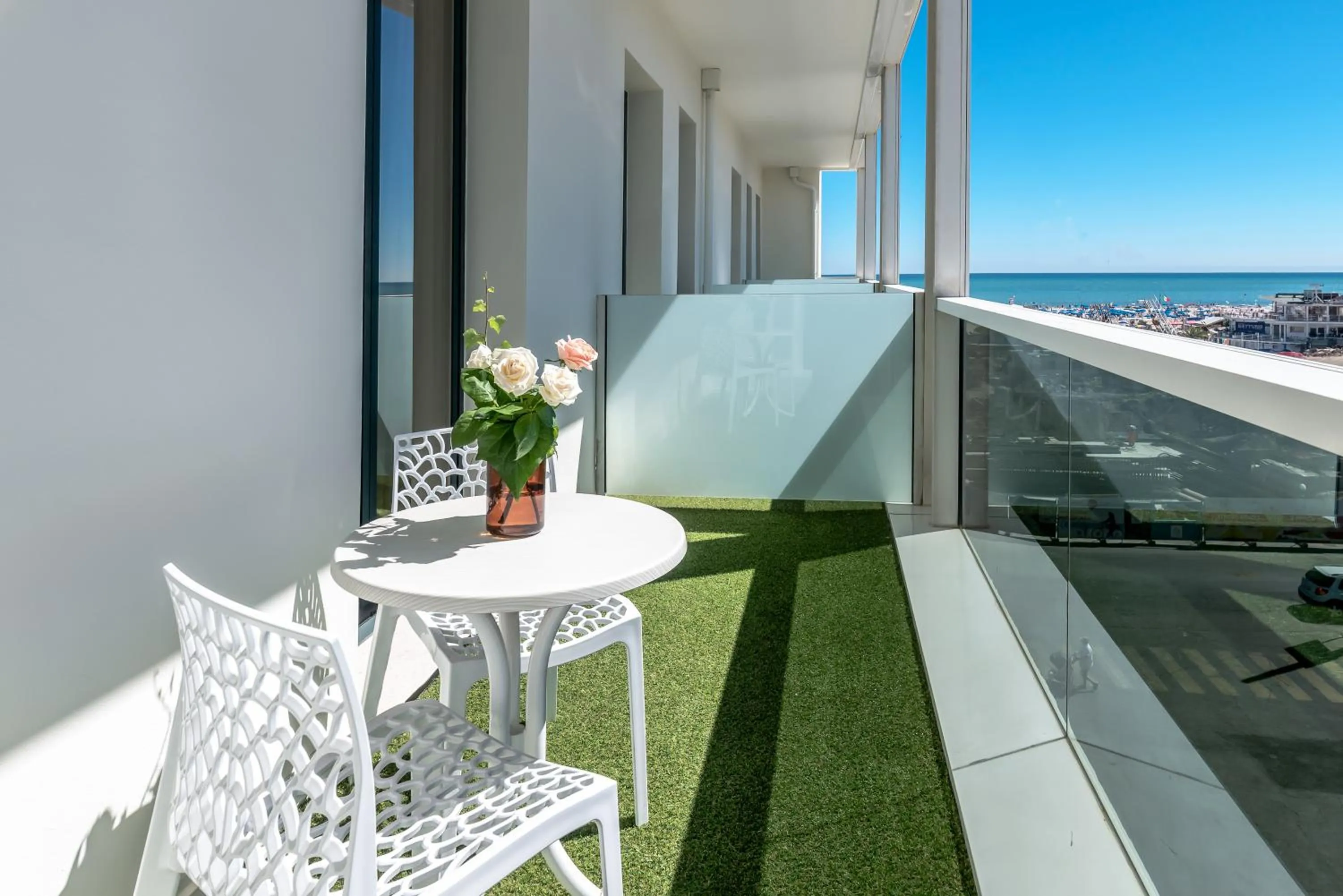 Superior Double Room with Sea Side View in Hotel Villa Rosa Riviera