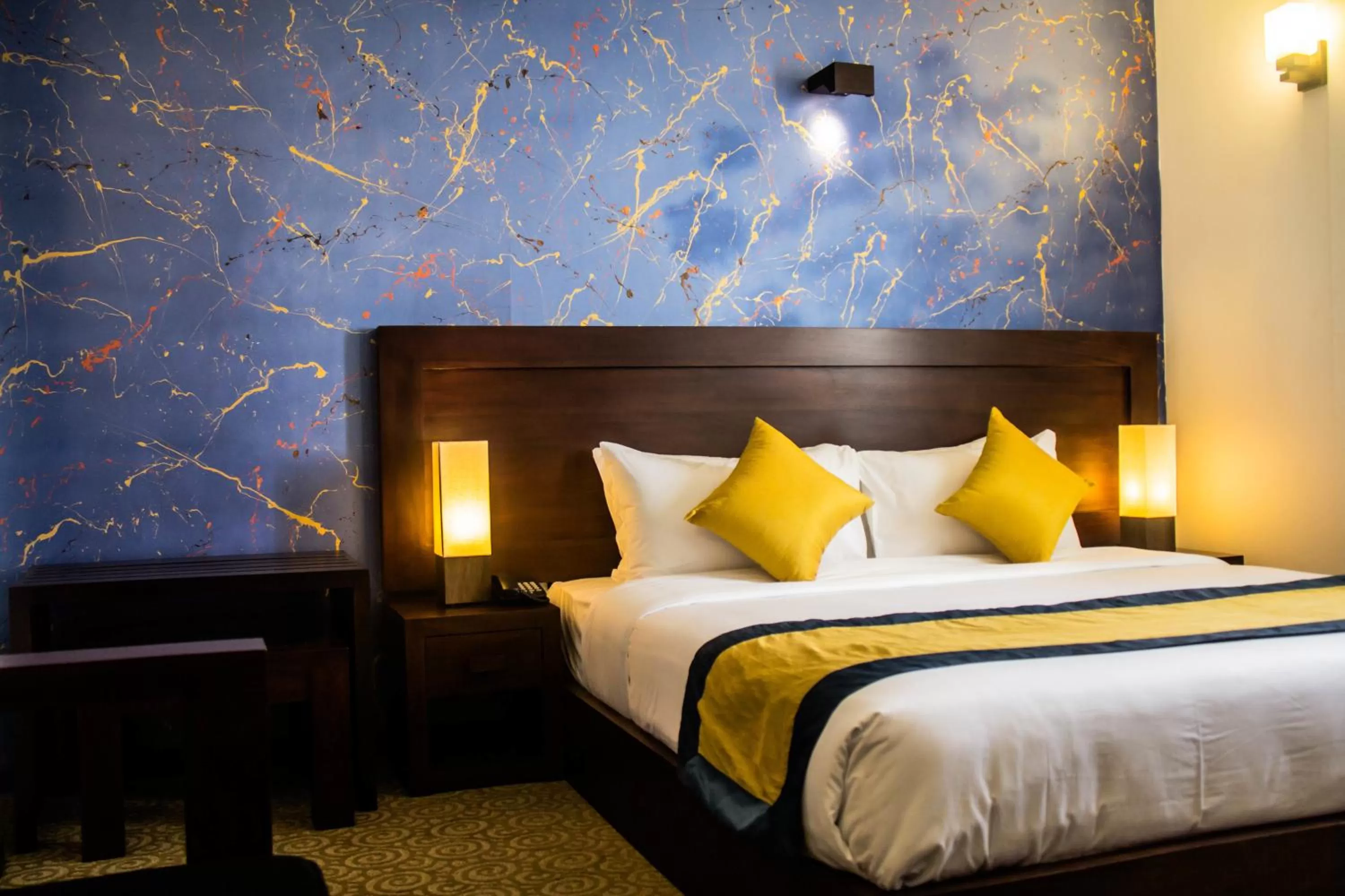 Bed in Ceylon City Hotel,Colombo