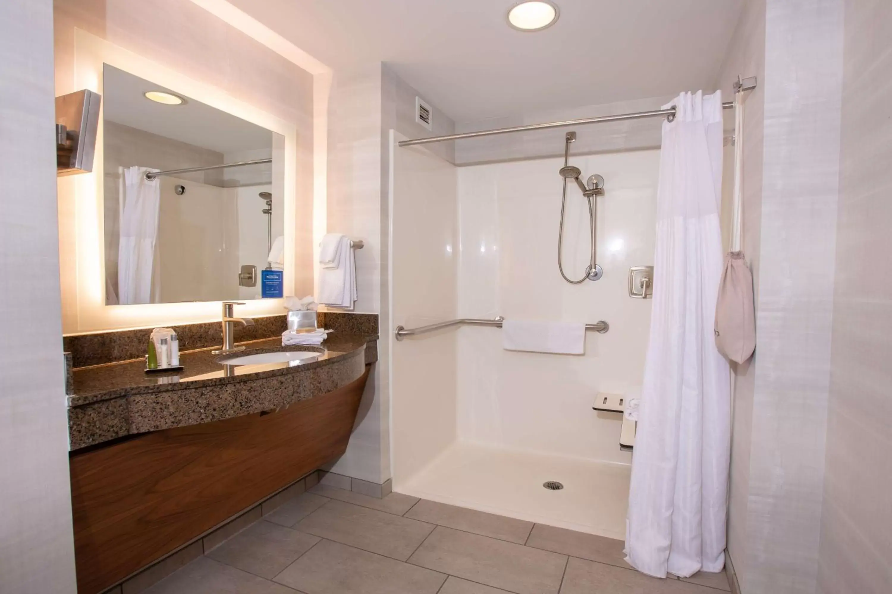 Shower, Bathroom in DoubleTree by Hilton Bay City - Riverfront