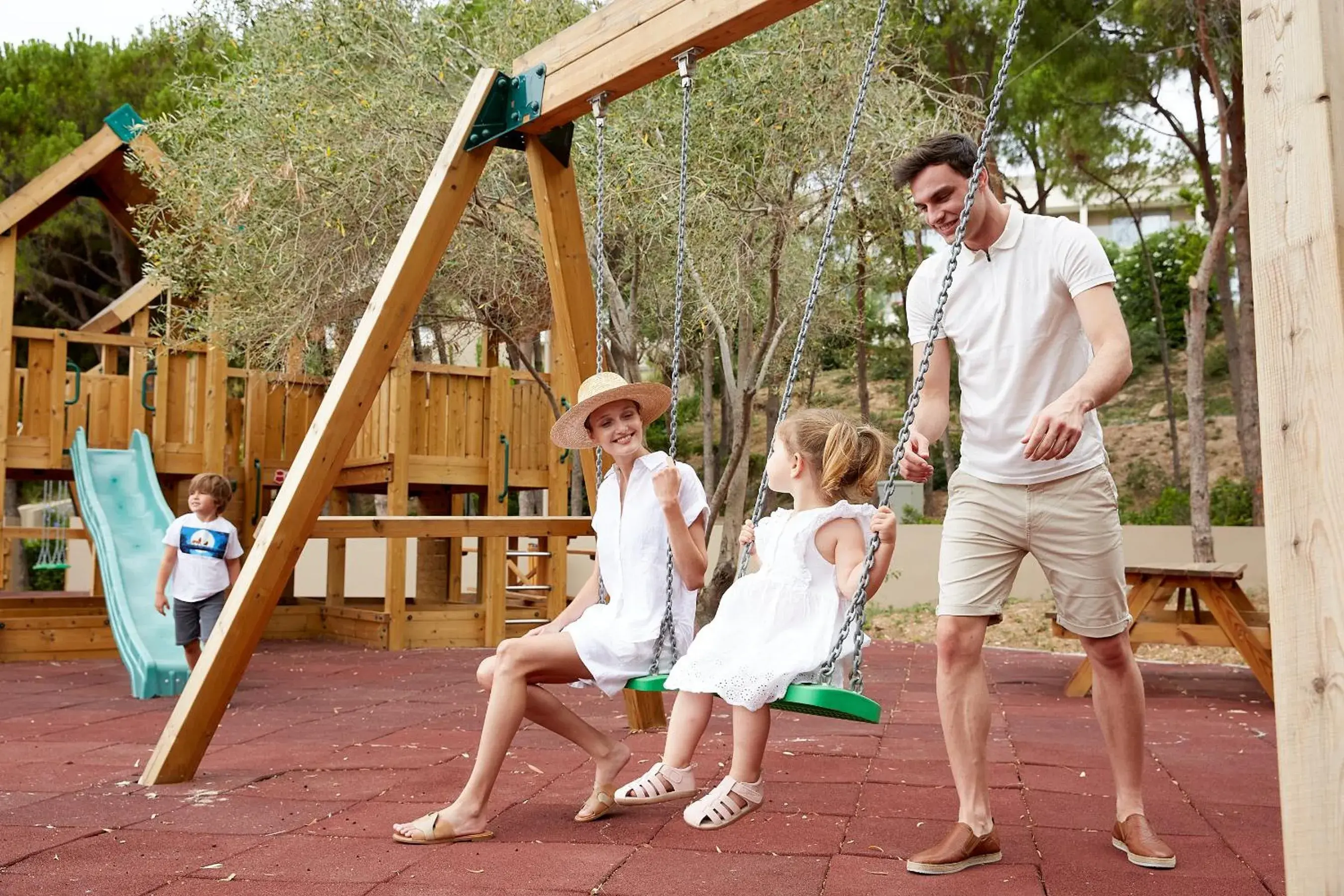 Children play ground, Family in EverEden Beach Resort Hotel