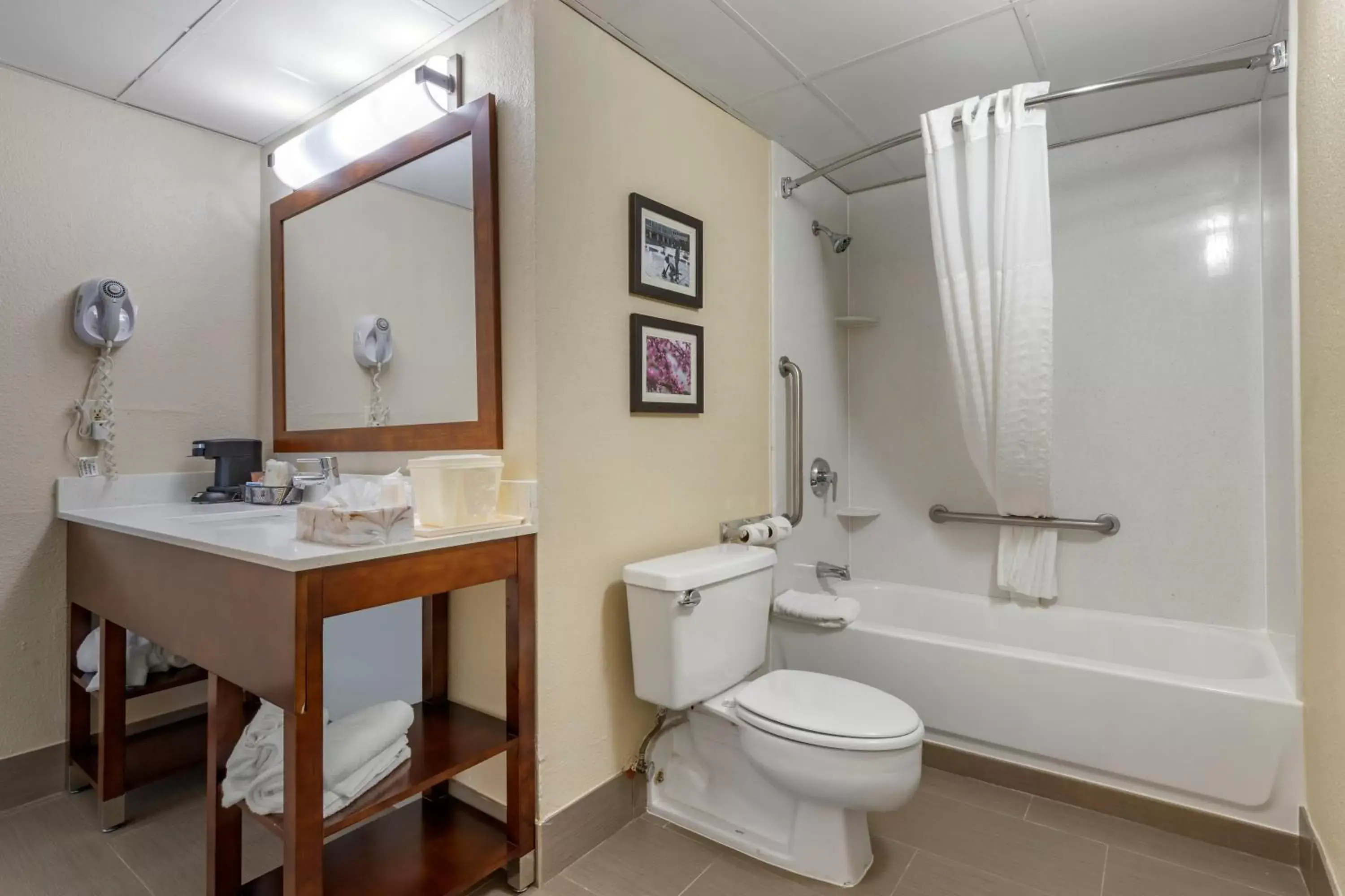 Bathroom in Comfort Inn Charlotte Airport Uptown