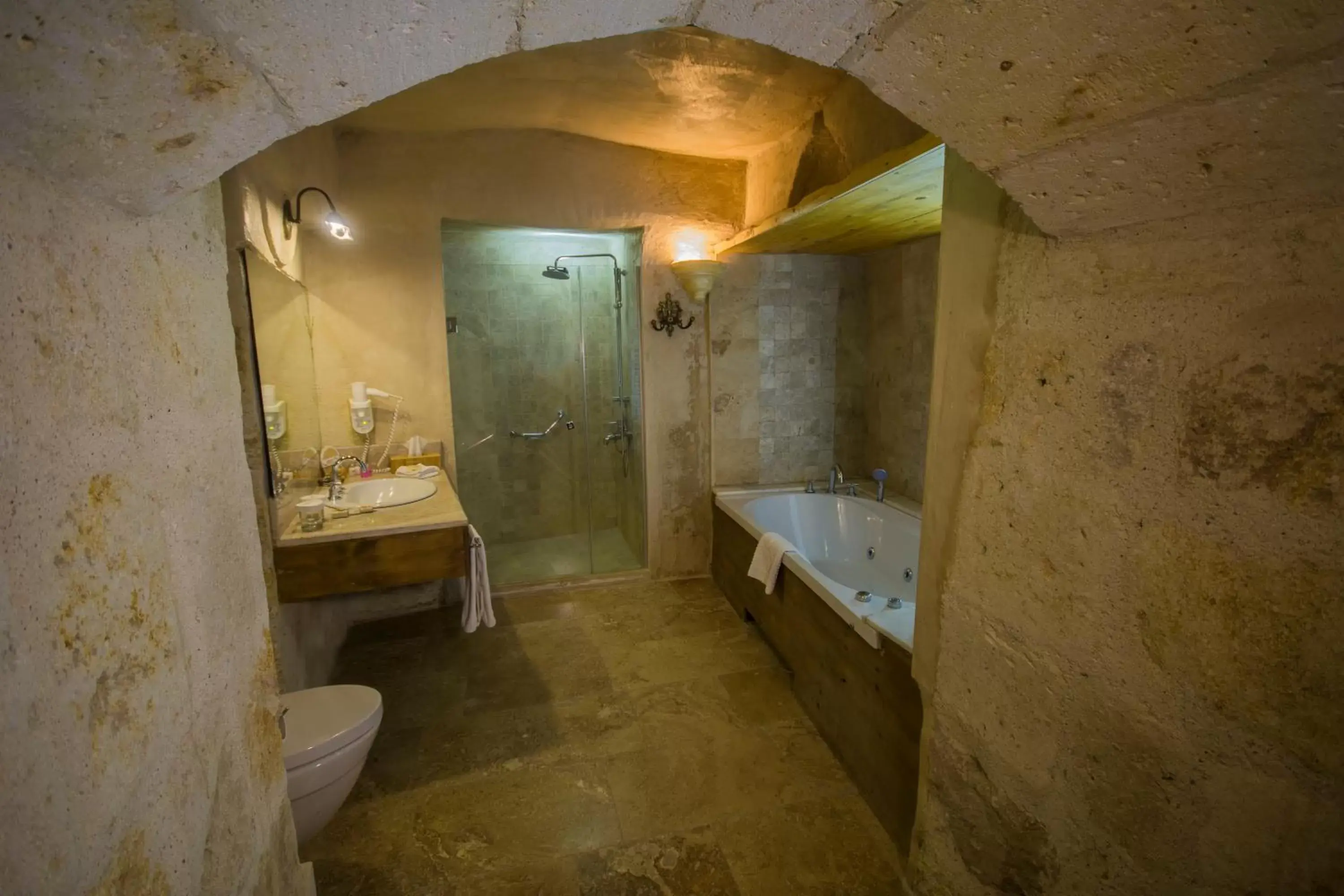 Bathroom in Fresco Cave Suites Cappadocia