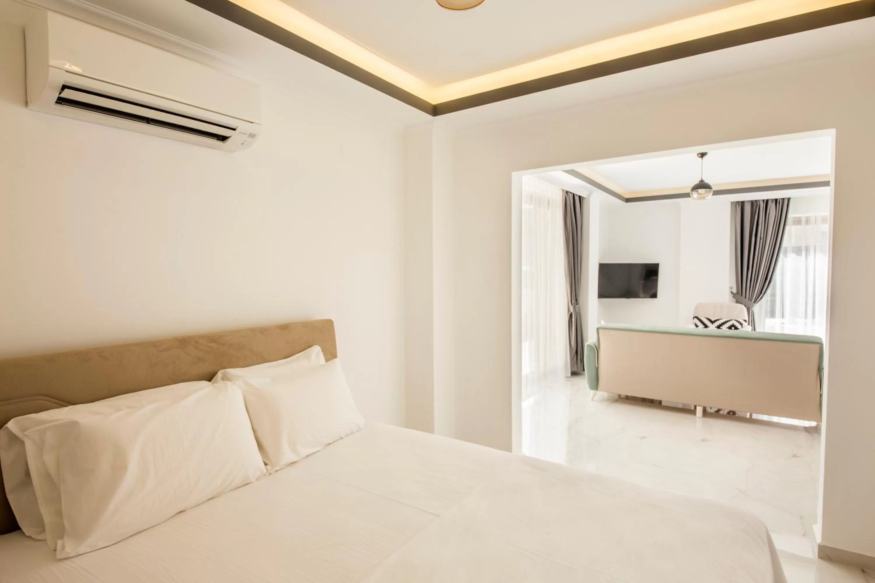 Bed in Cedrus Suites