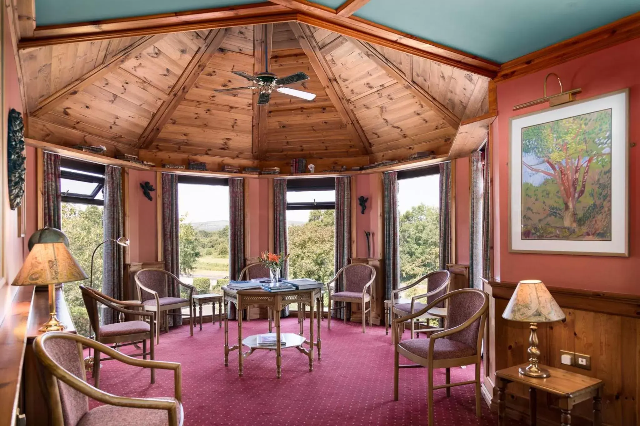 Library in Kathleens Country House