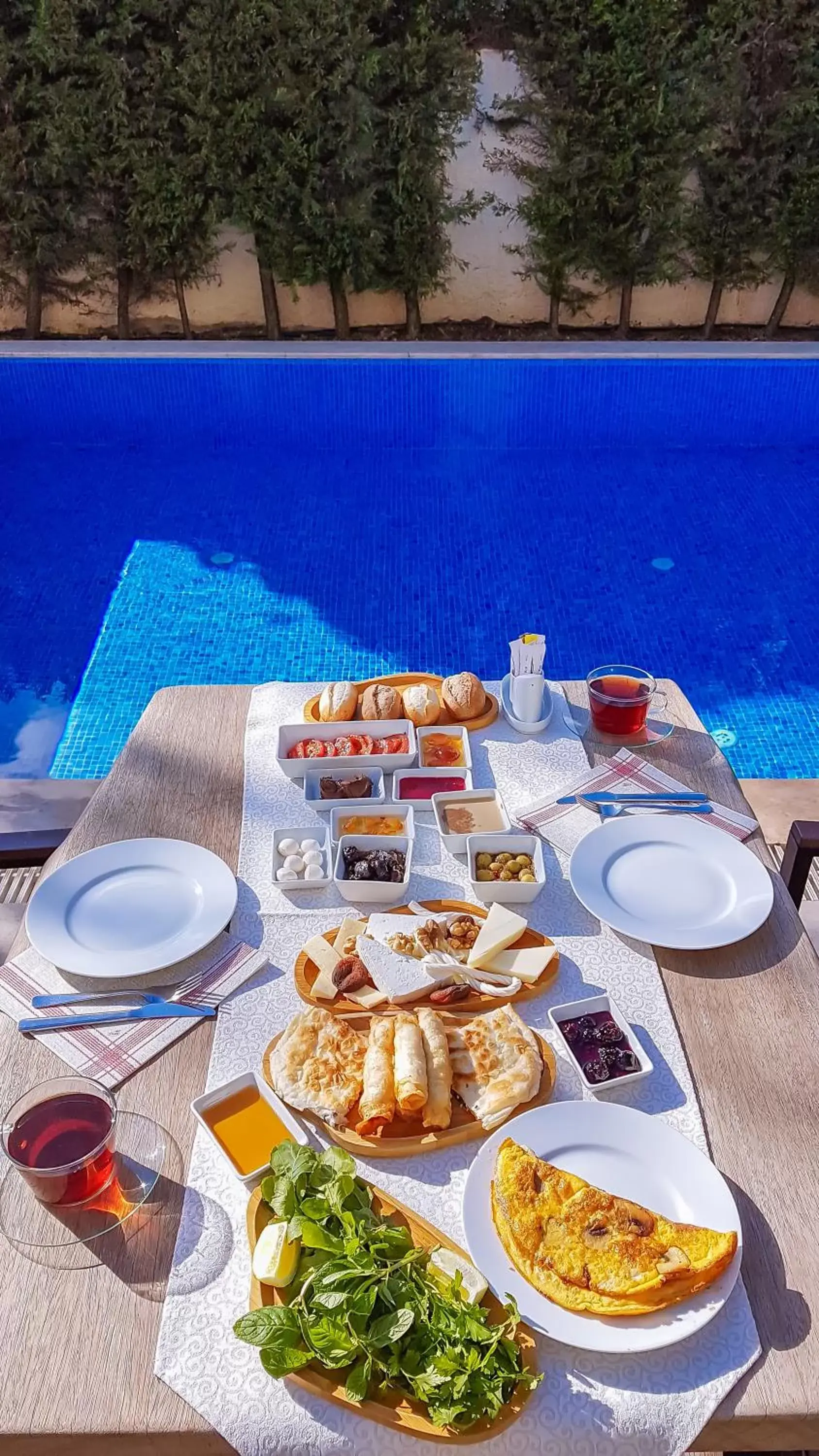 Food and drinks, Pool View in Rebetiko Hotel