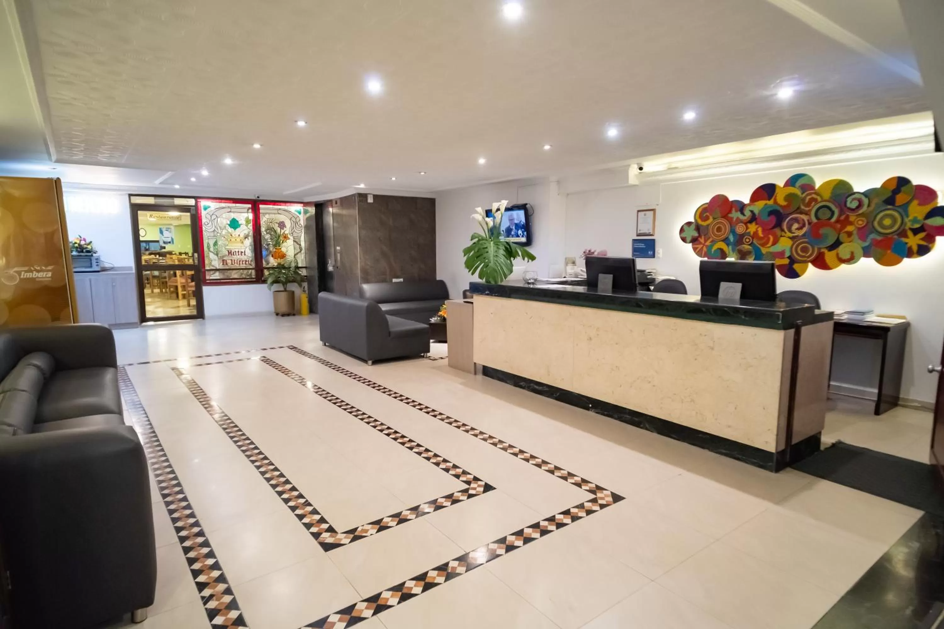 Lobby or reception in Hotel Virrey Central