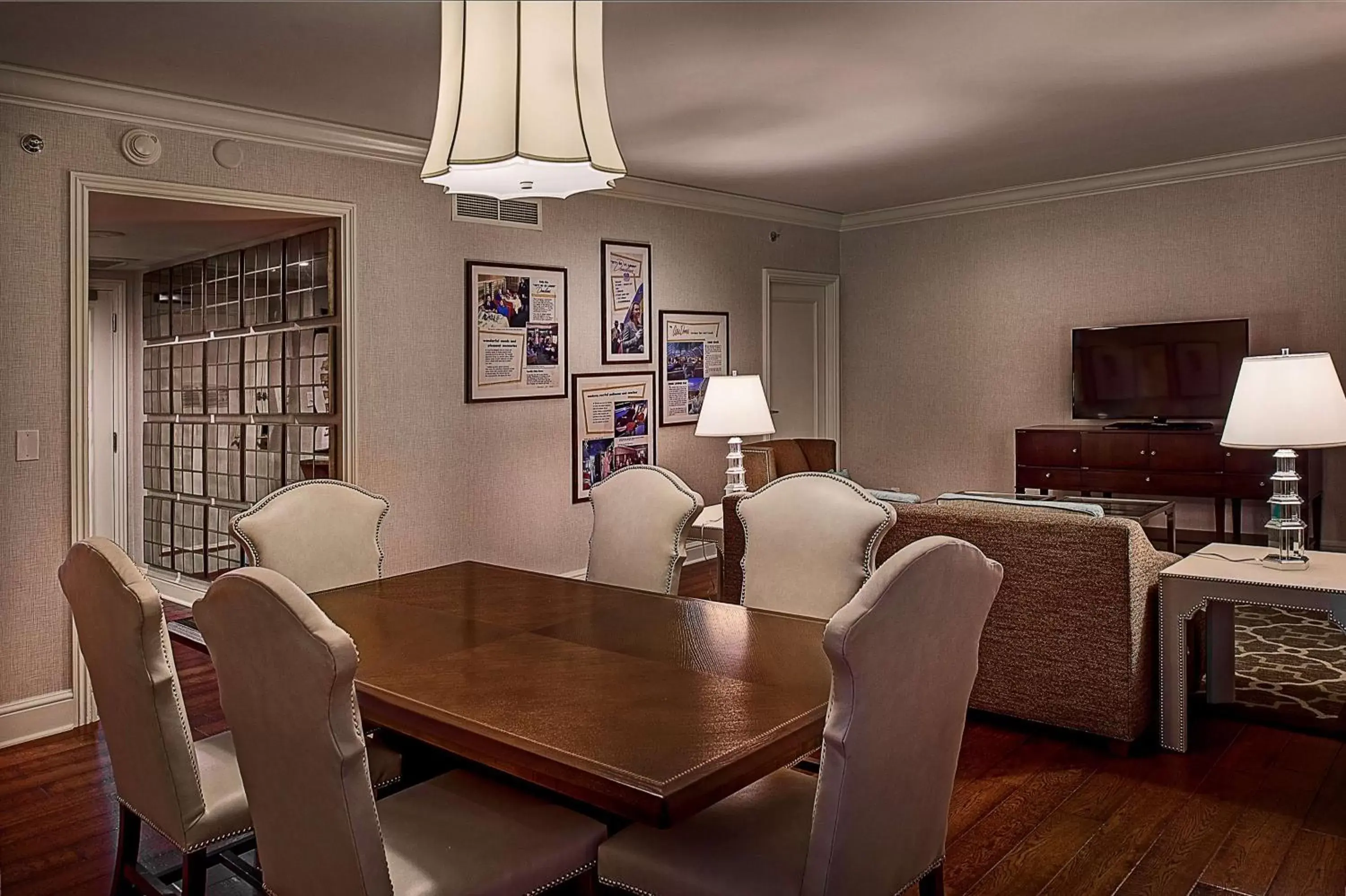 Living room, Dining Area in St. Louis Union Station Hotel, Curio Collection by Hilton