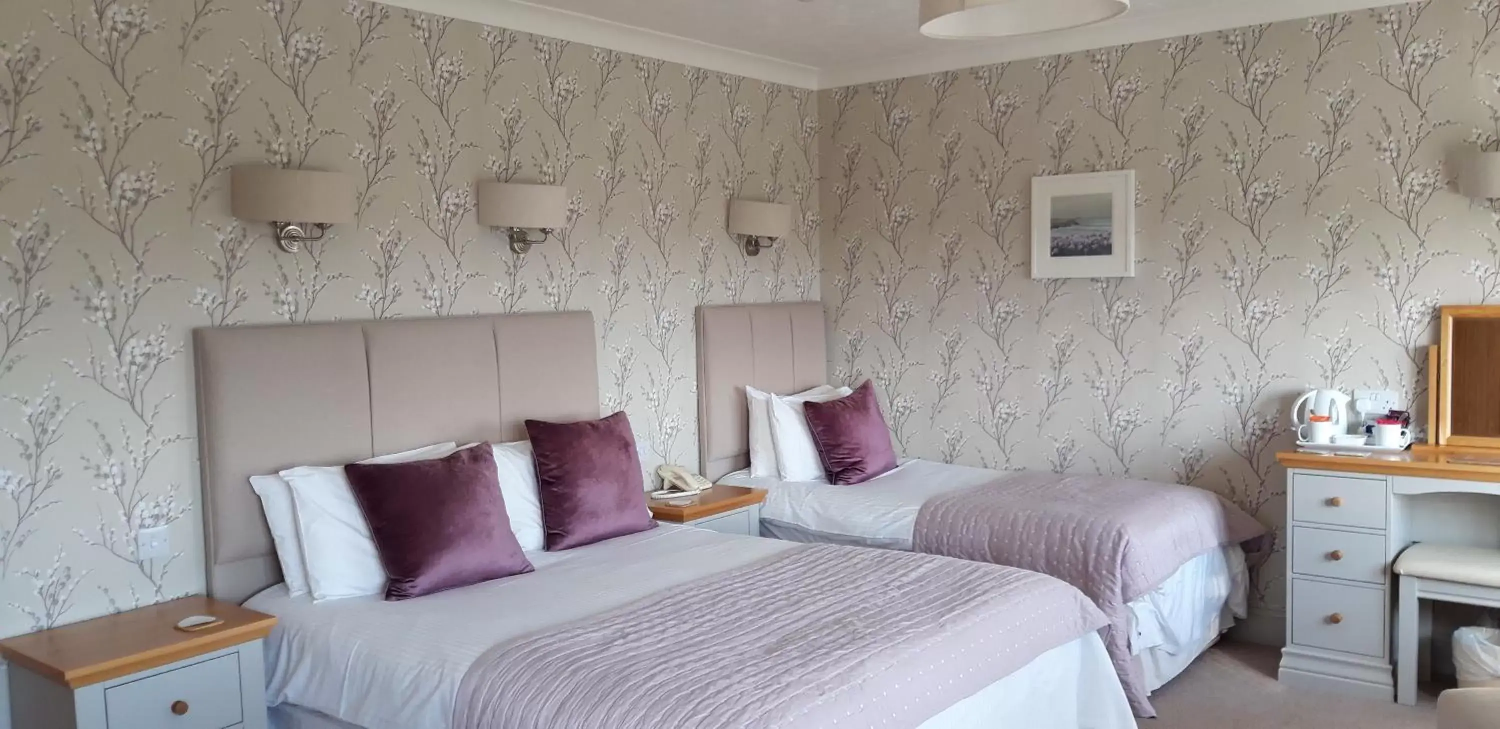 Superior Twin Room with Sea View in Trelawne Hotel