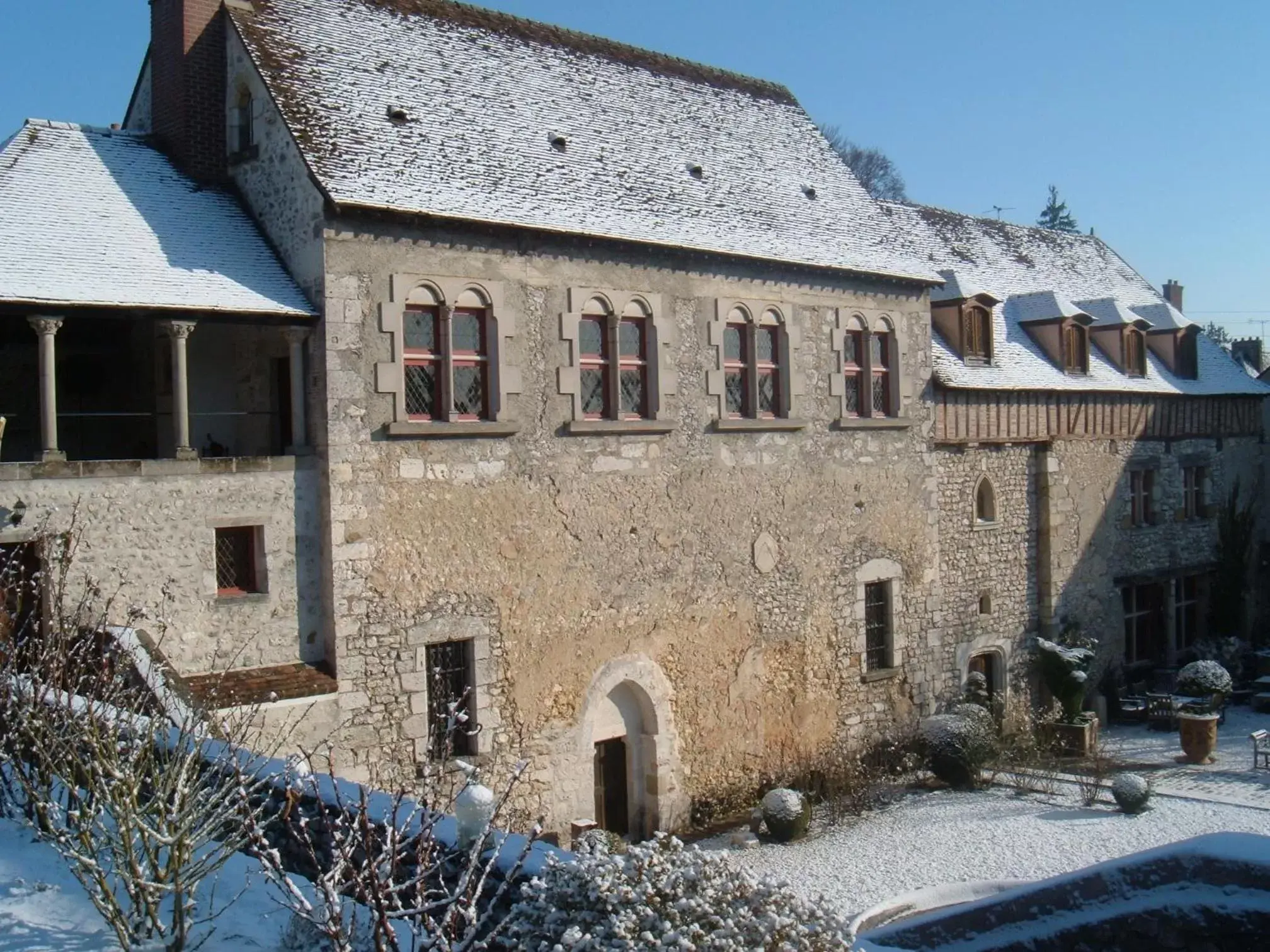 Property building, Winter in Demeure des Vieux Bains
