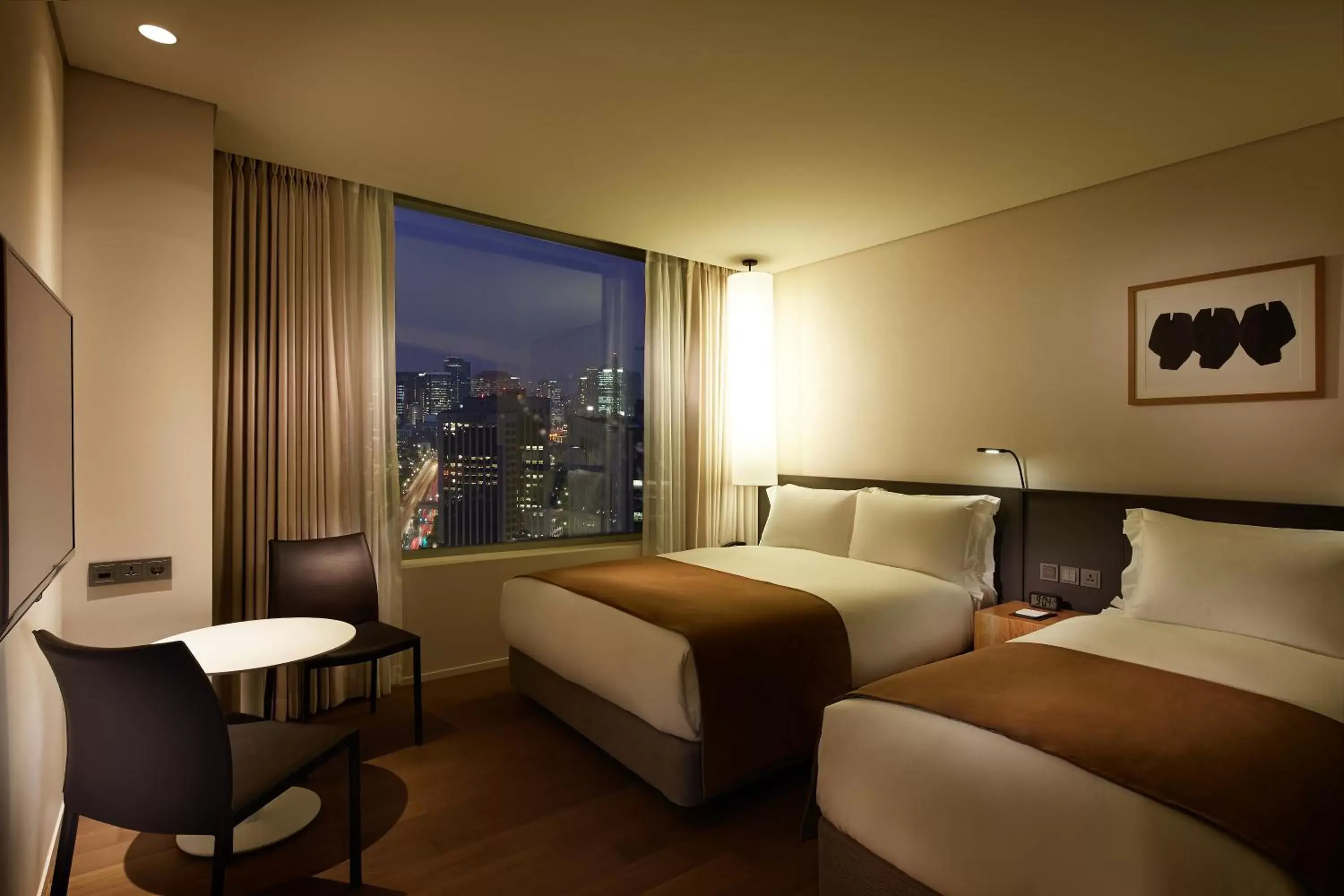 Bed in Shilla Stay Gwanghwamun