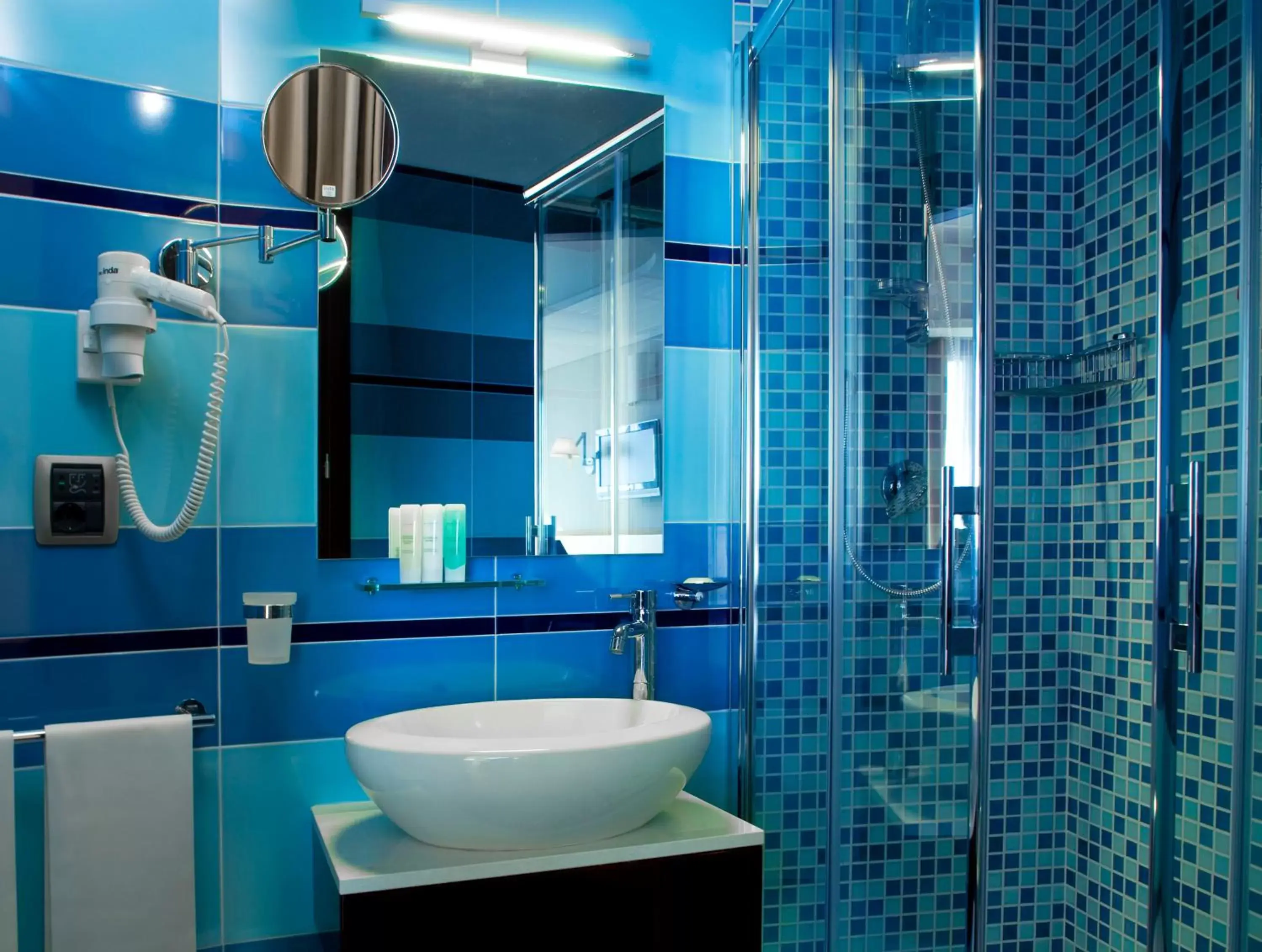 Decorative detail, Bathroom in Taormina Panoramic Hotel