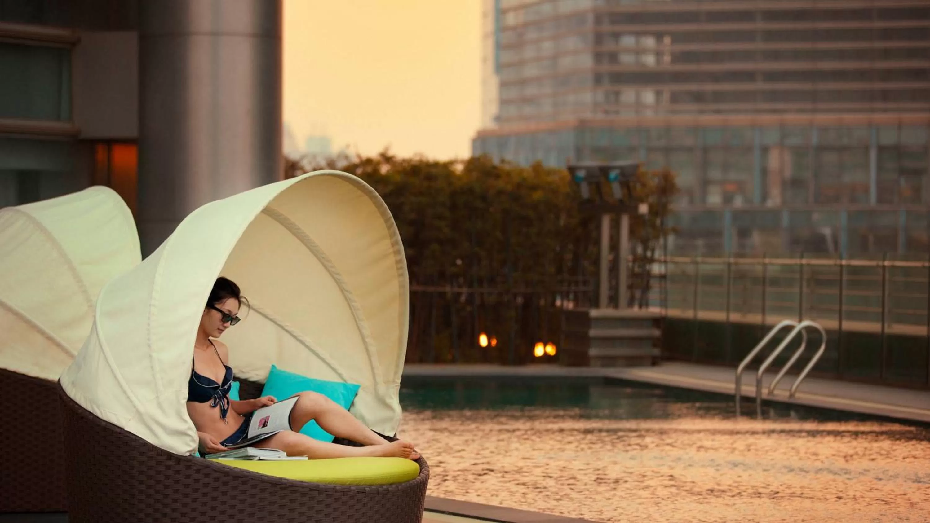 Swimming pool in InterContinental Nanjing by IHG