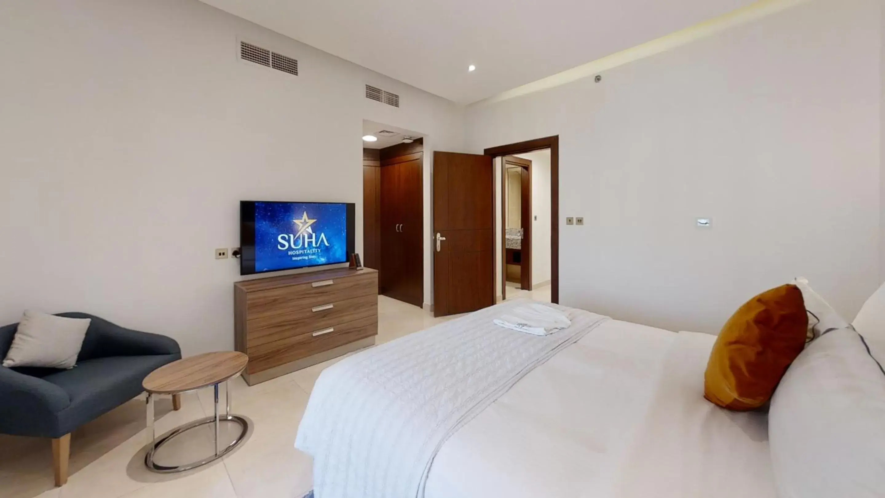 TV/Entertainment Center in Suha Park Luxury Hotel Apartments, Waterfront Jaddaf
