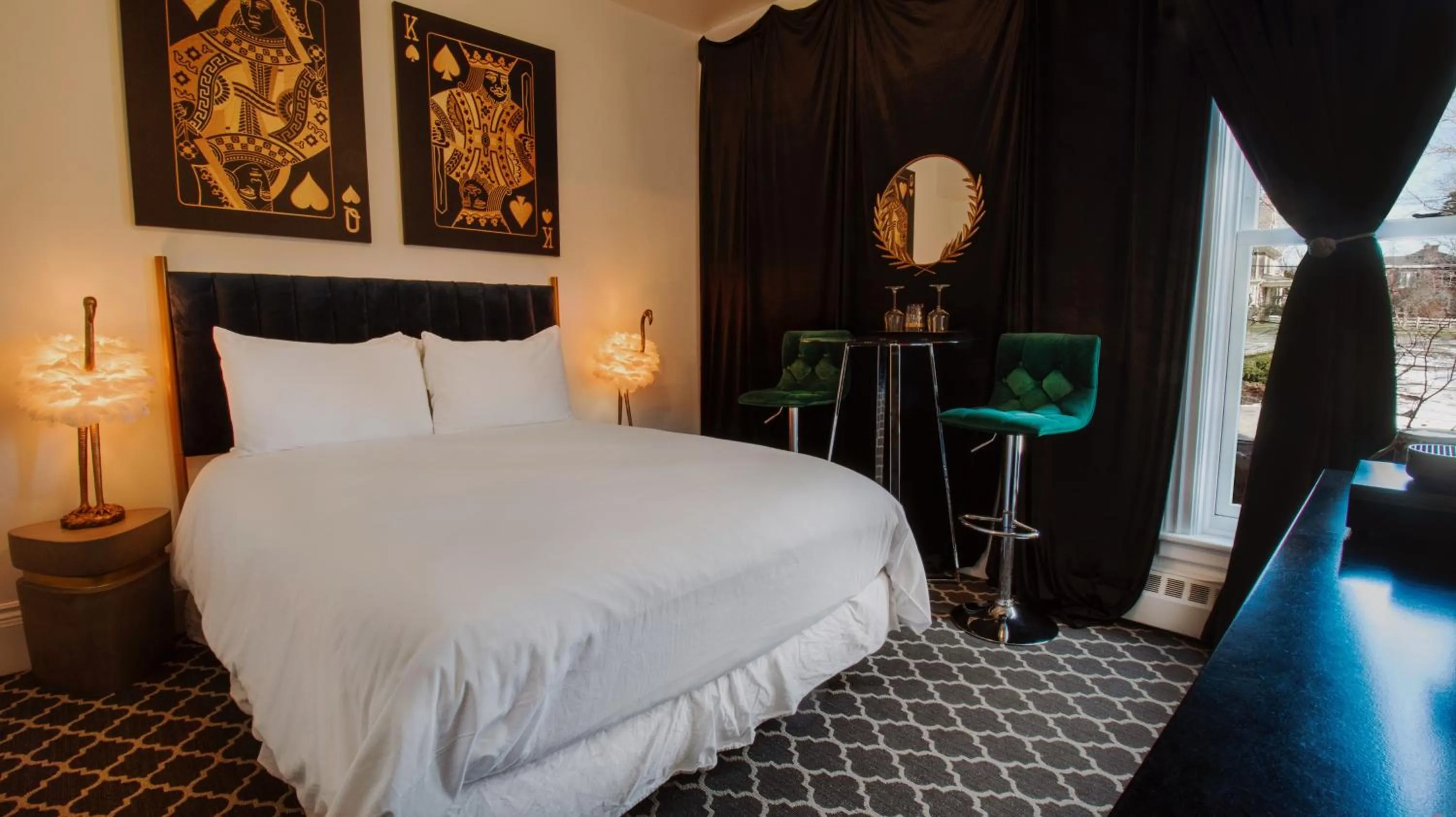 Bedroom, Bed in Merrill House