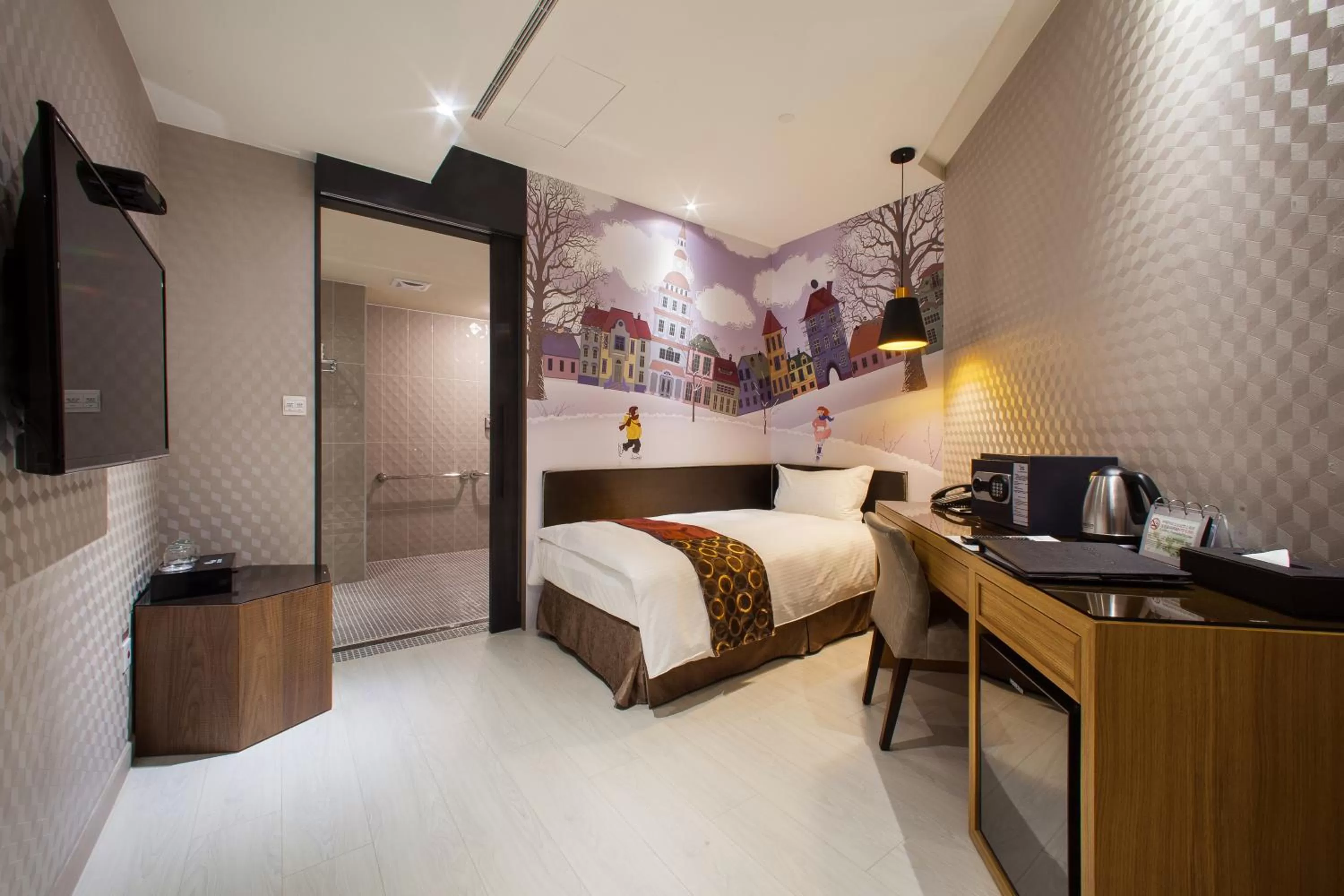 Bed in Stay Hotel - Taichung Zhongqing