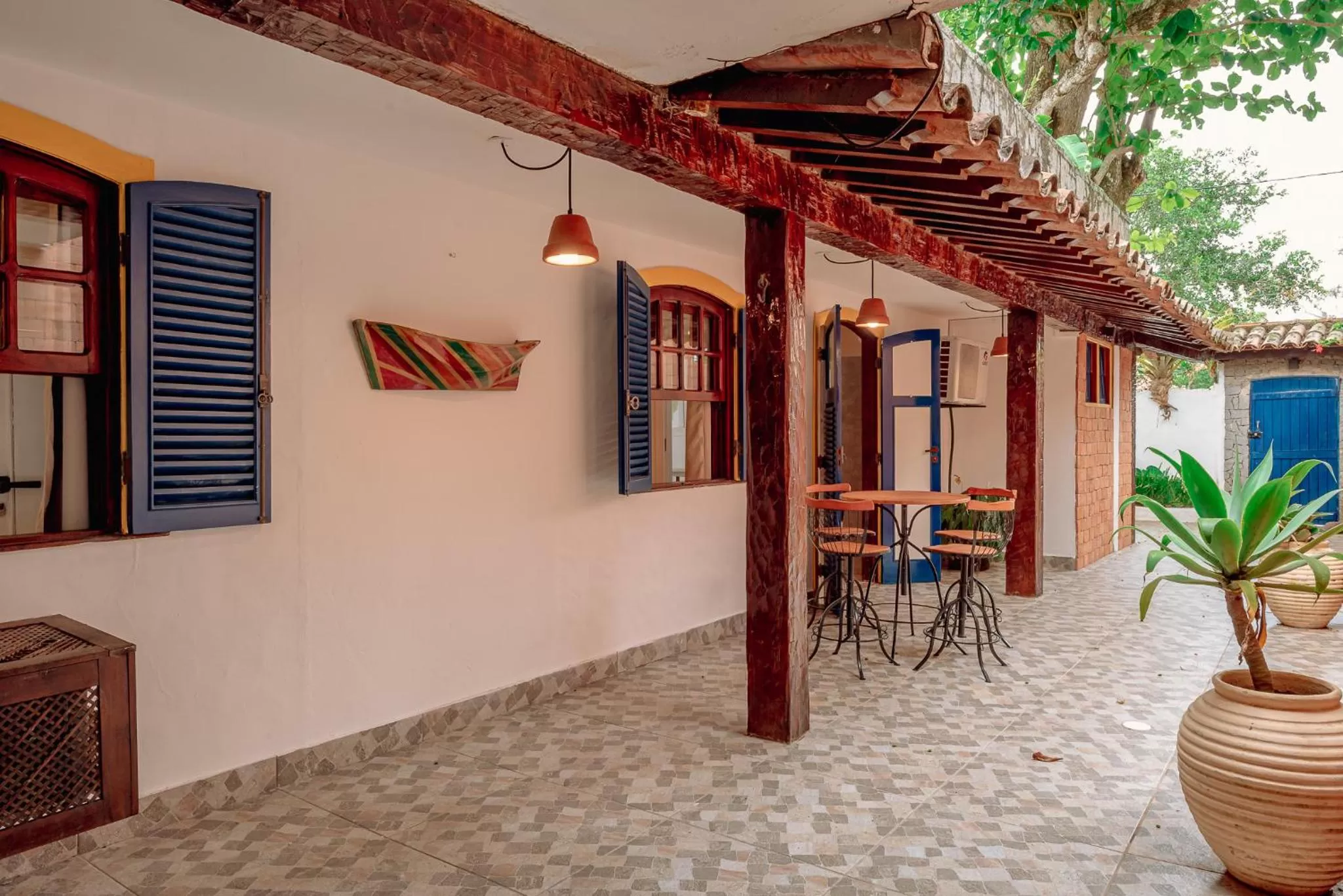 Patio in Pousada Blanca Mar