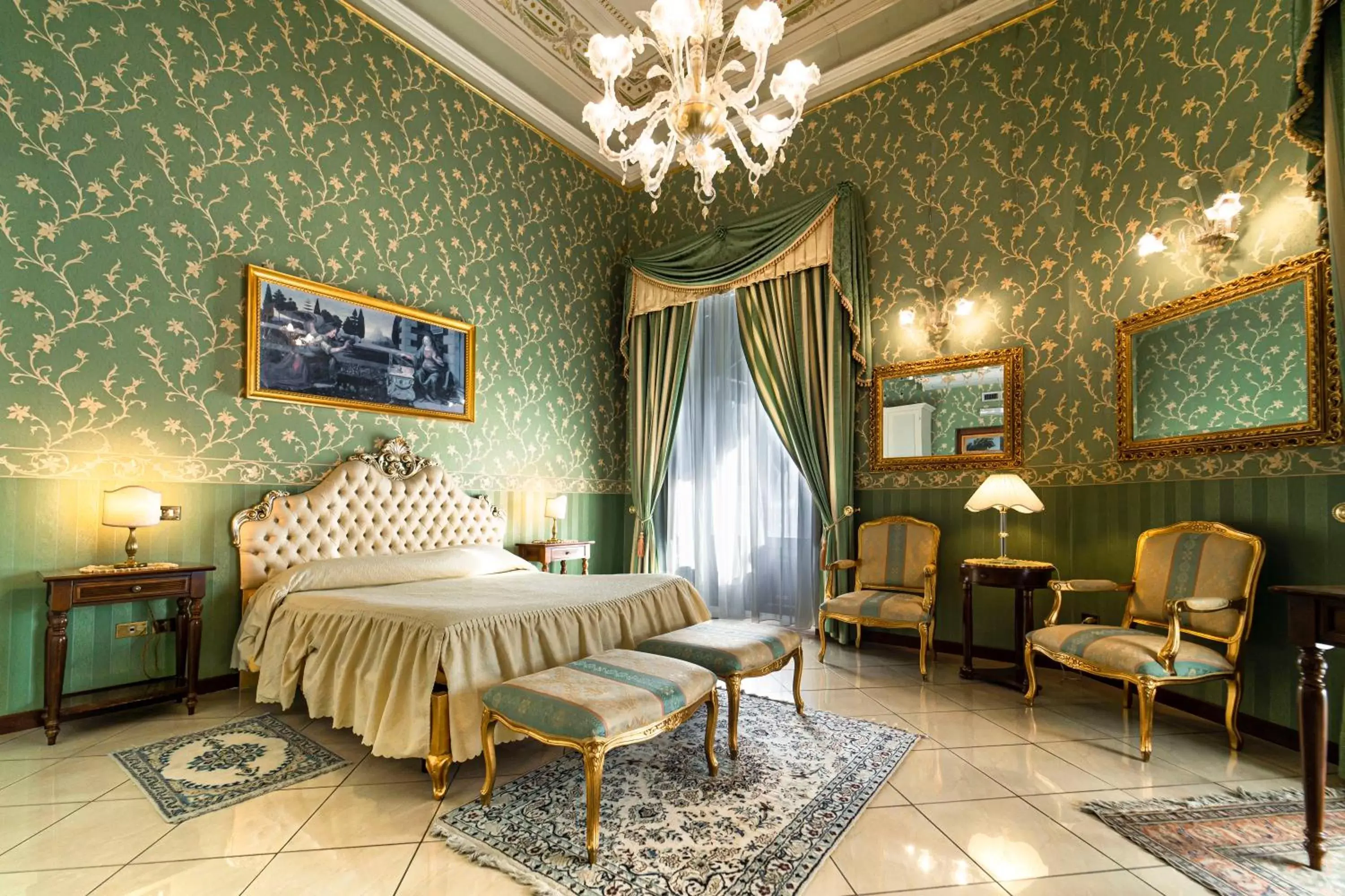 Bed in Hotel Villa Romeo