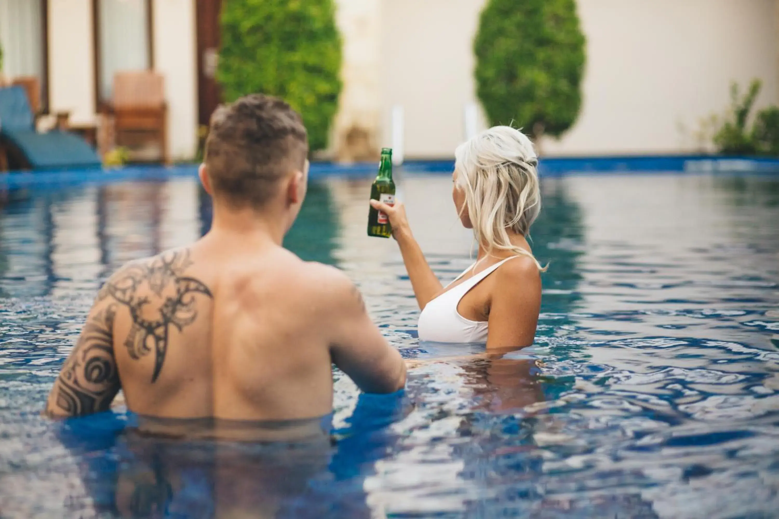 People, Swimming Pool in The Niche Bali