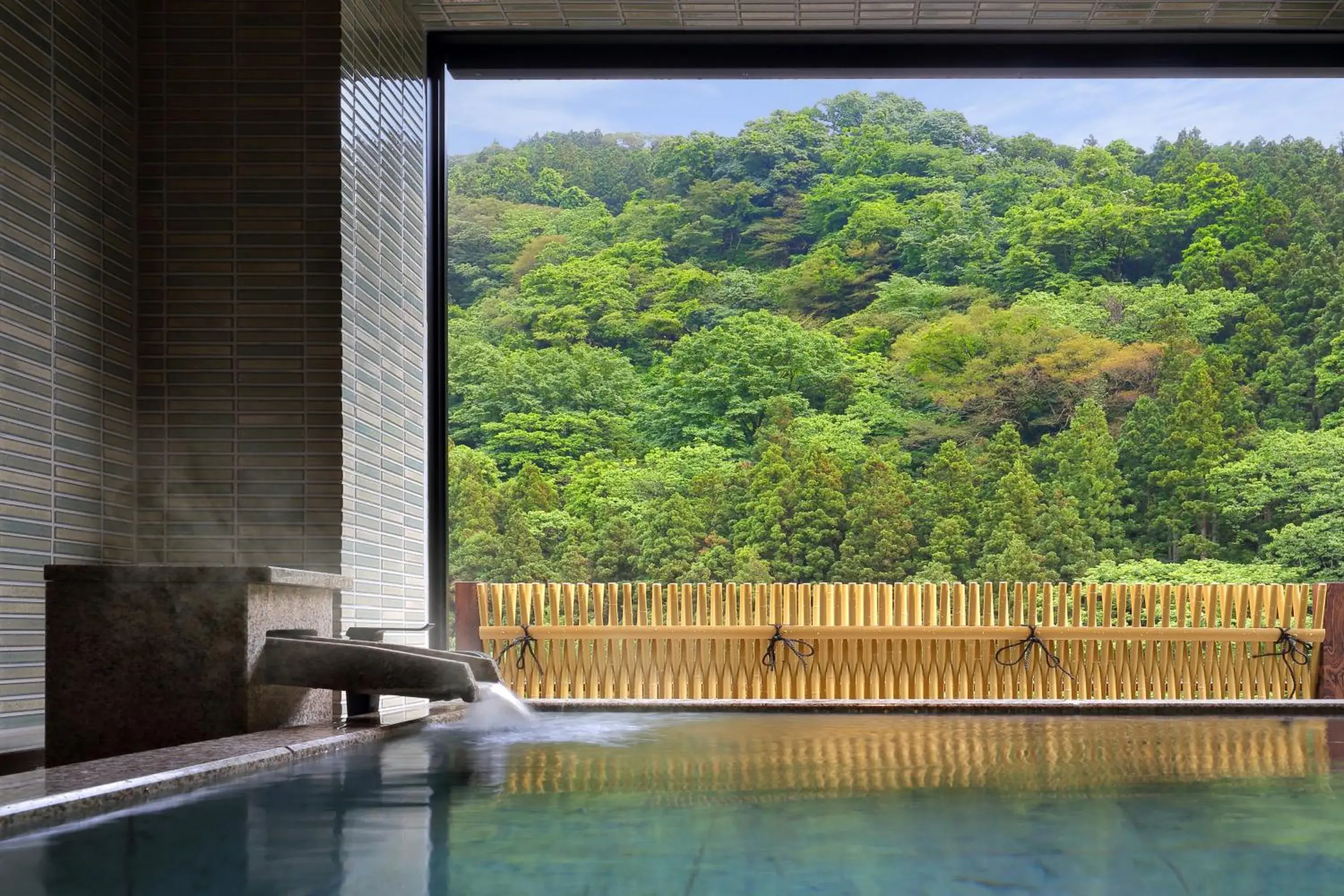 Hot Spring Bath in Ryokan Tachibanaya