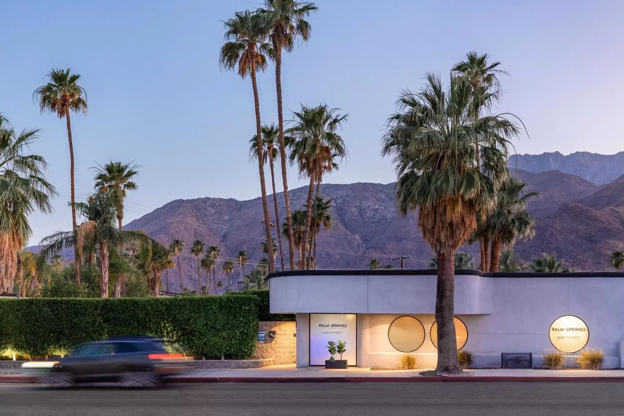 Property building in The Palm Springs Hotel