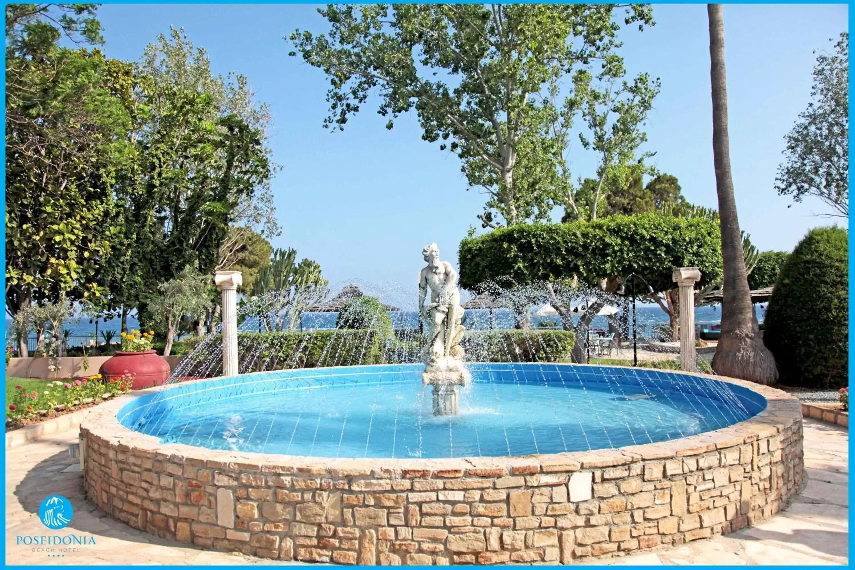 Facade/entrance, Swimming Pool in Poseidonia Beach Hotel