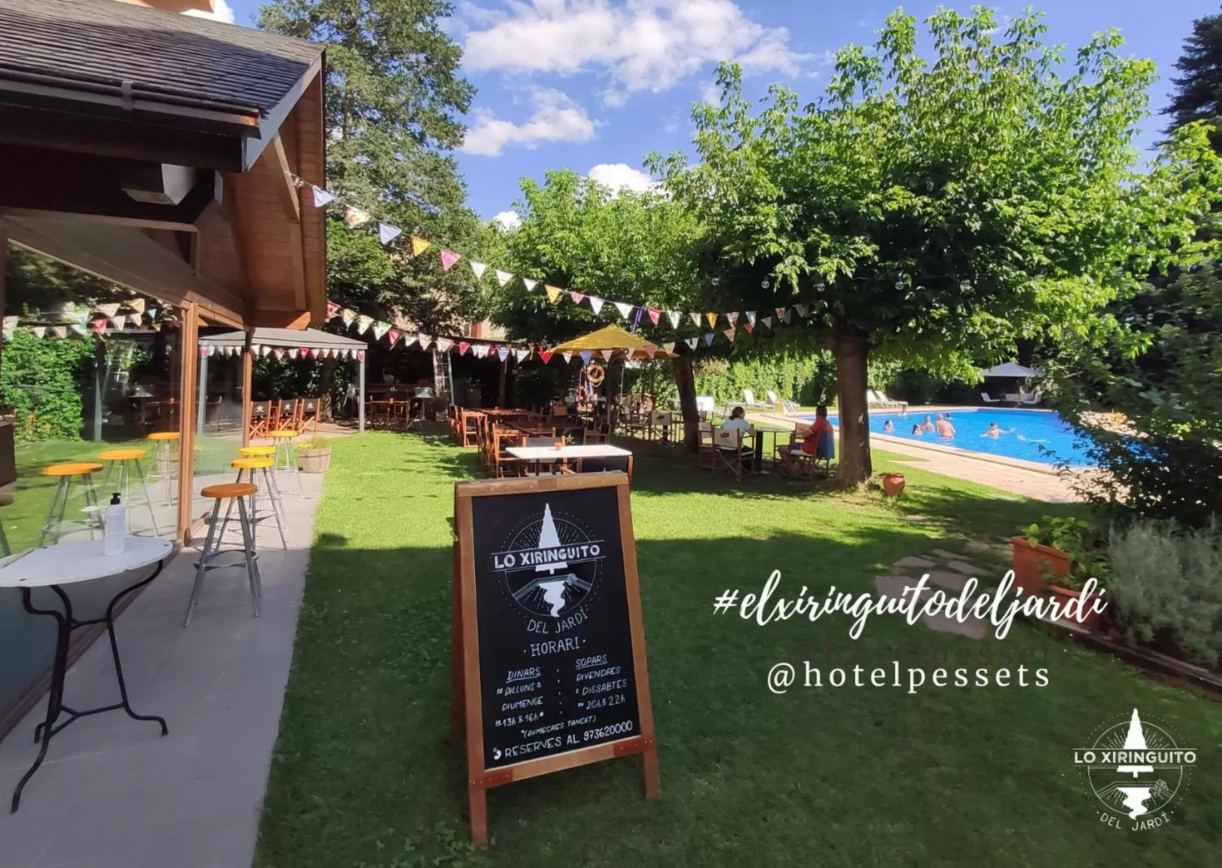 Summer in Hotel Restaurant Pessets & SPA