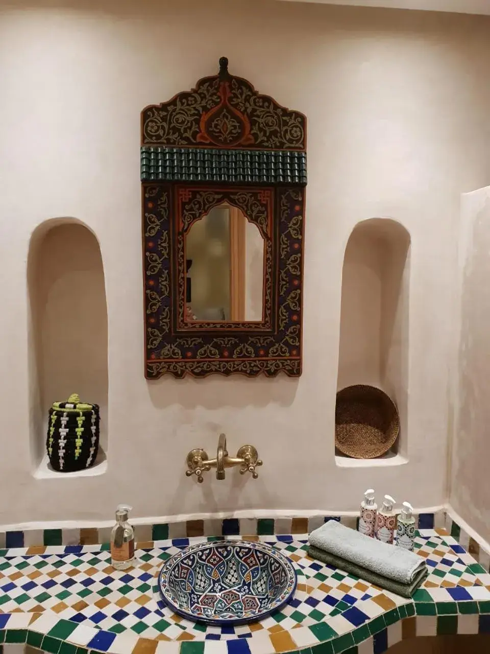 Bathroom in Riad Les Trois Palmiers El Bacha