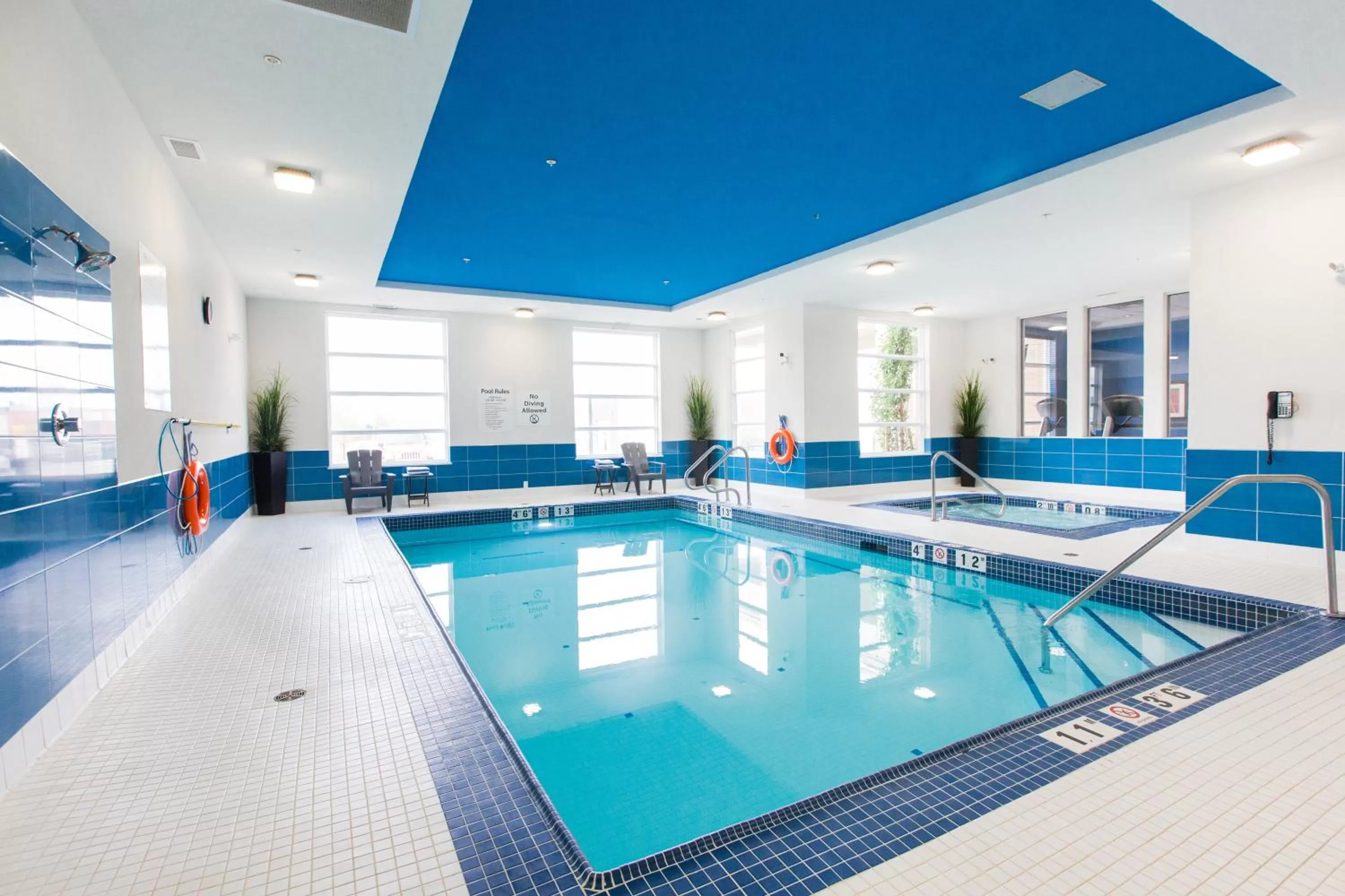 Swimming pool in Holiday Inn Express & Suites Spruce Grove - Stony Plain by IHG