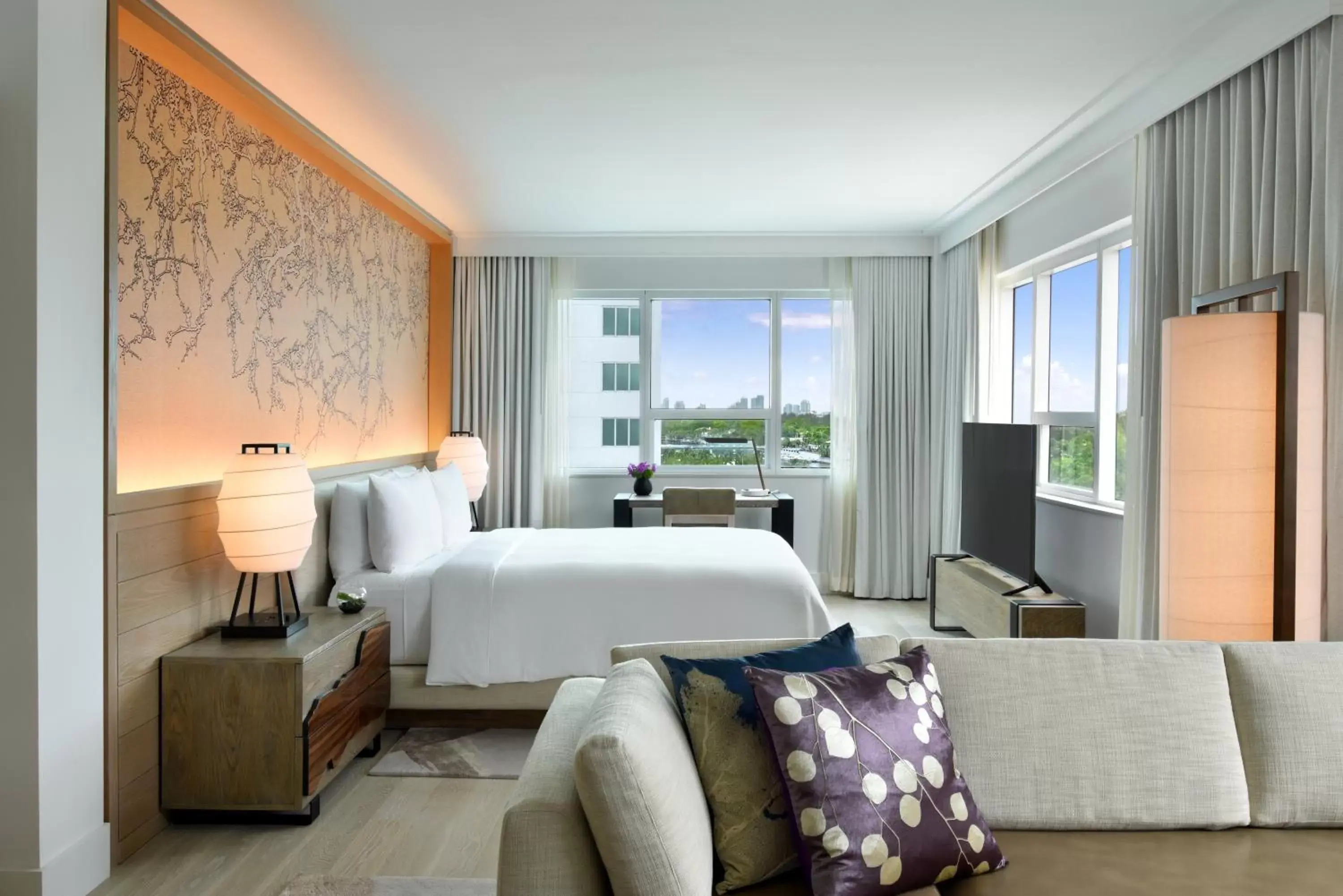 Bedroom, Room Photo in Nobu Hotel Miami Beach